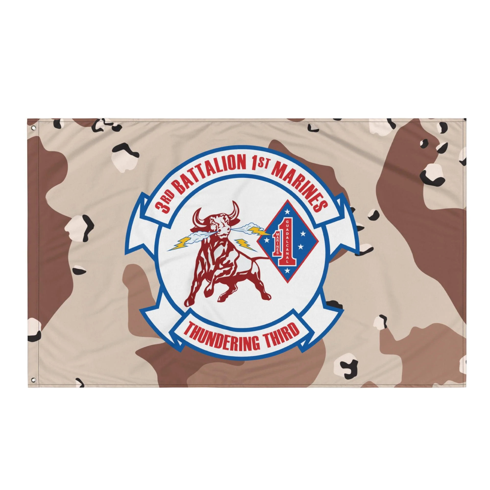 3/1 Marines Chocolate-Chip Camo Flag - Image 3