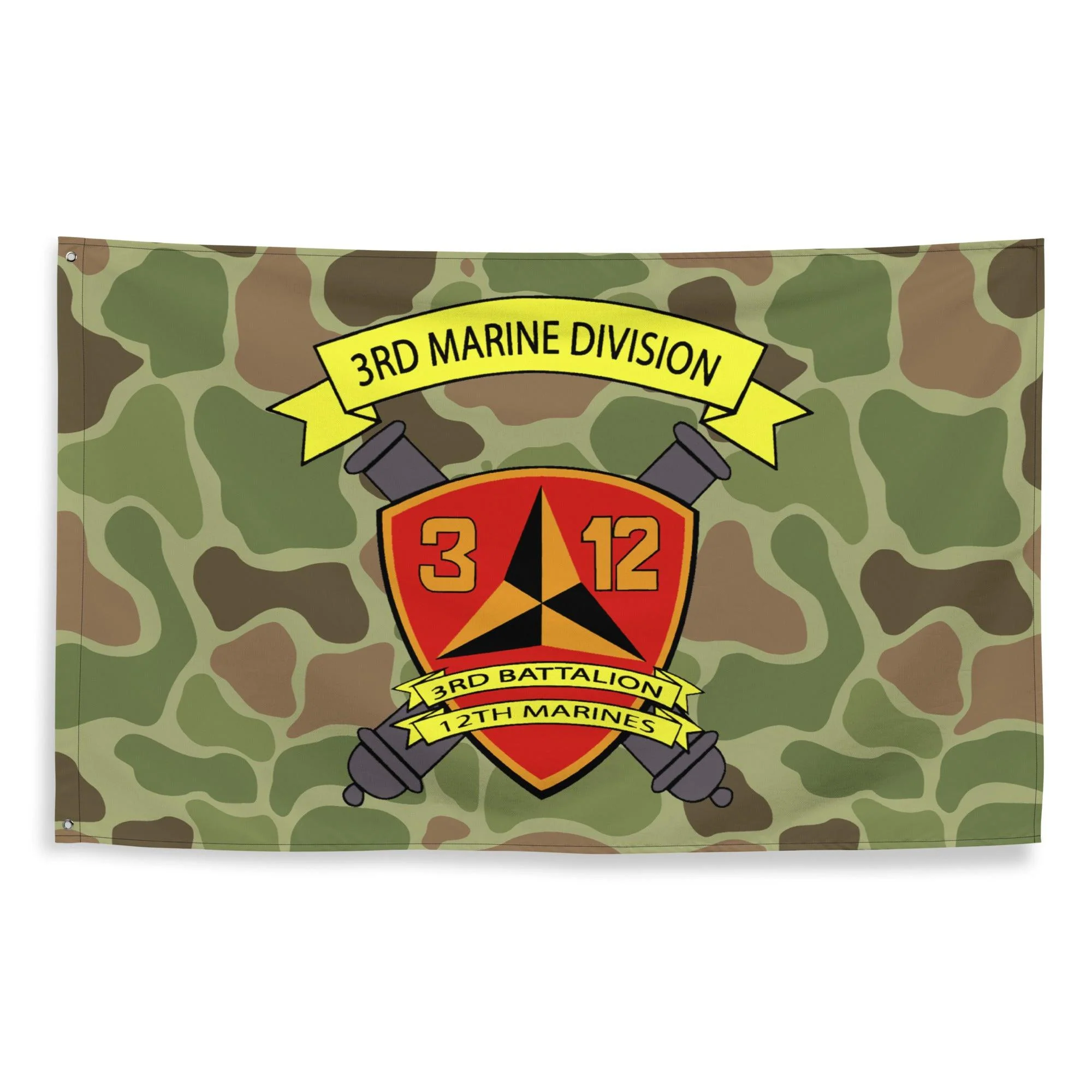 3/12 Marines Frogskin Camo USMC Flag - Image 4