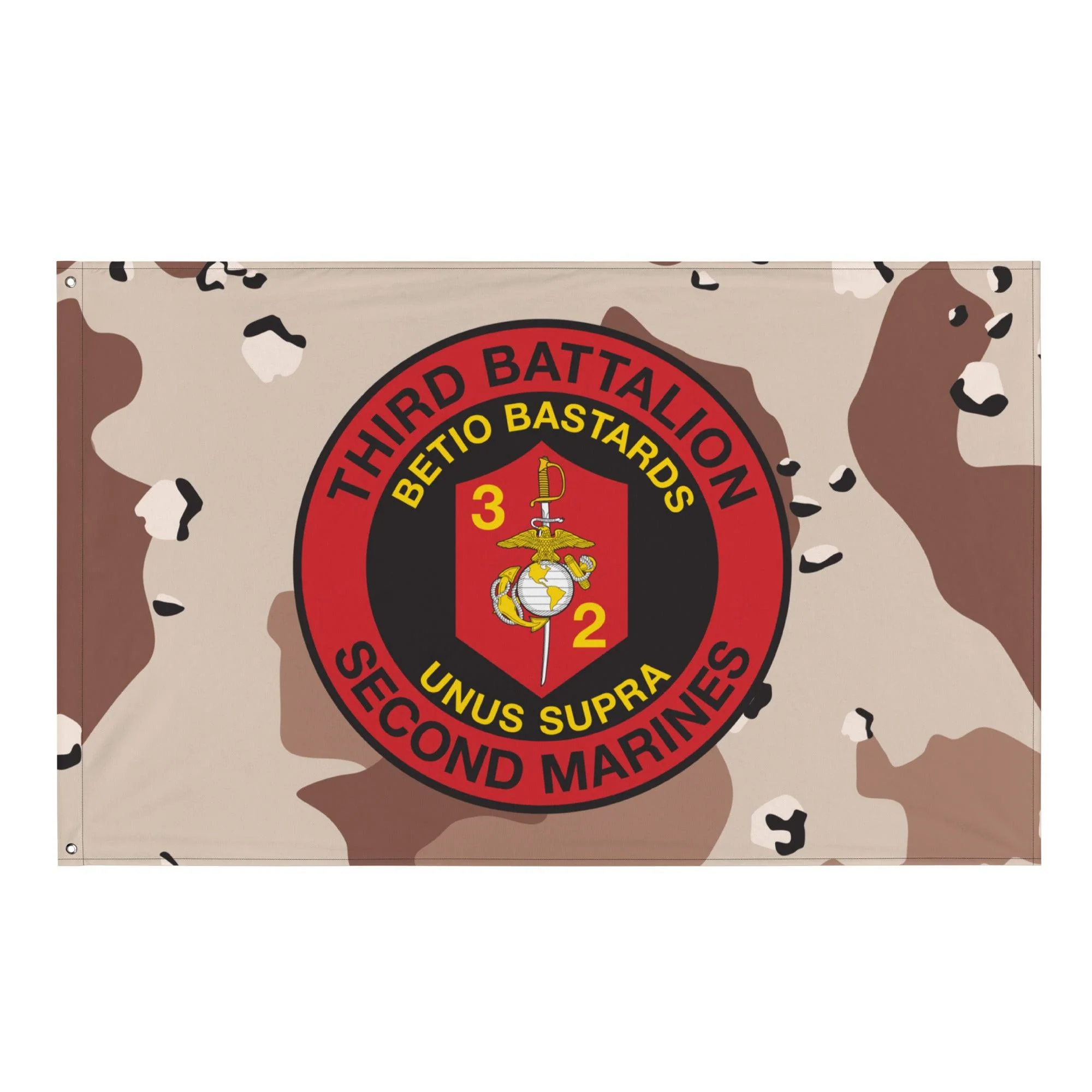 3/2 Marines Chocolate-Chip Camo Flag