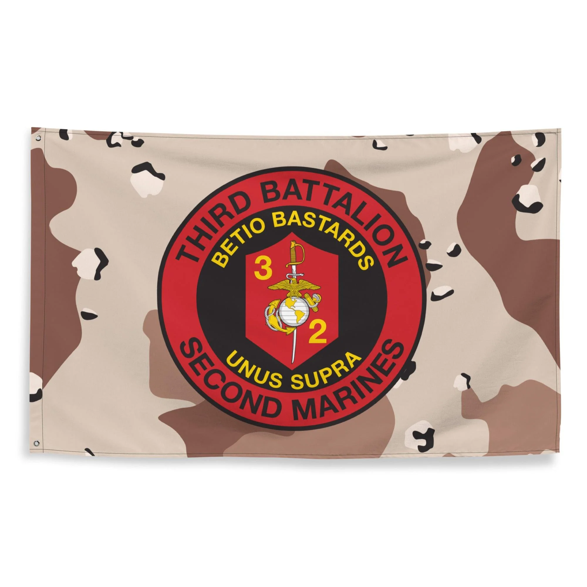 3/2 Marines Chocolate-Chip Camo Flag - Image 3
