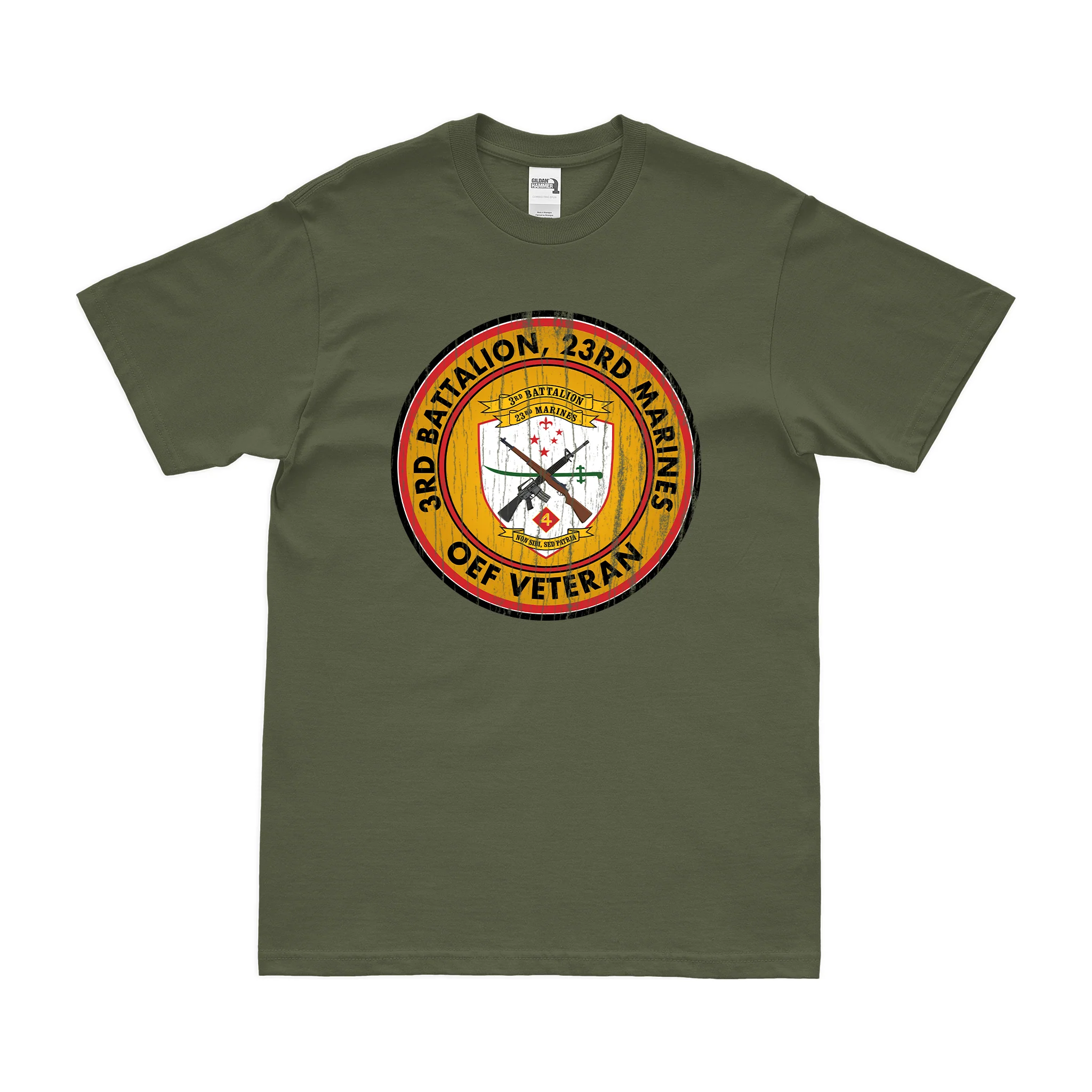 3-23 Marines OEF Veteran T-Shirt - Image 4