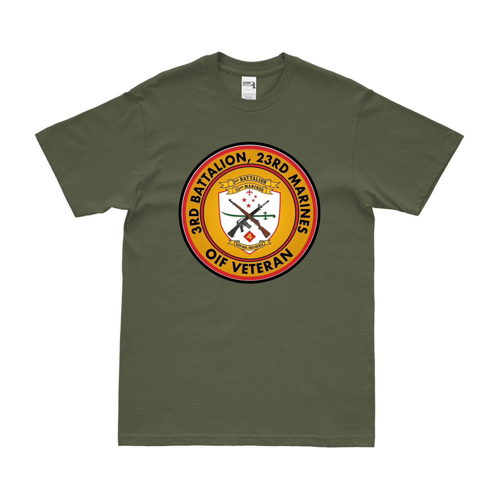 3-23 Marines OIF Veteran T-Shirt - Image 2