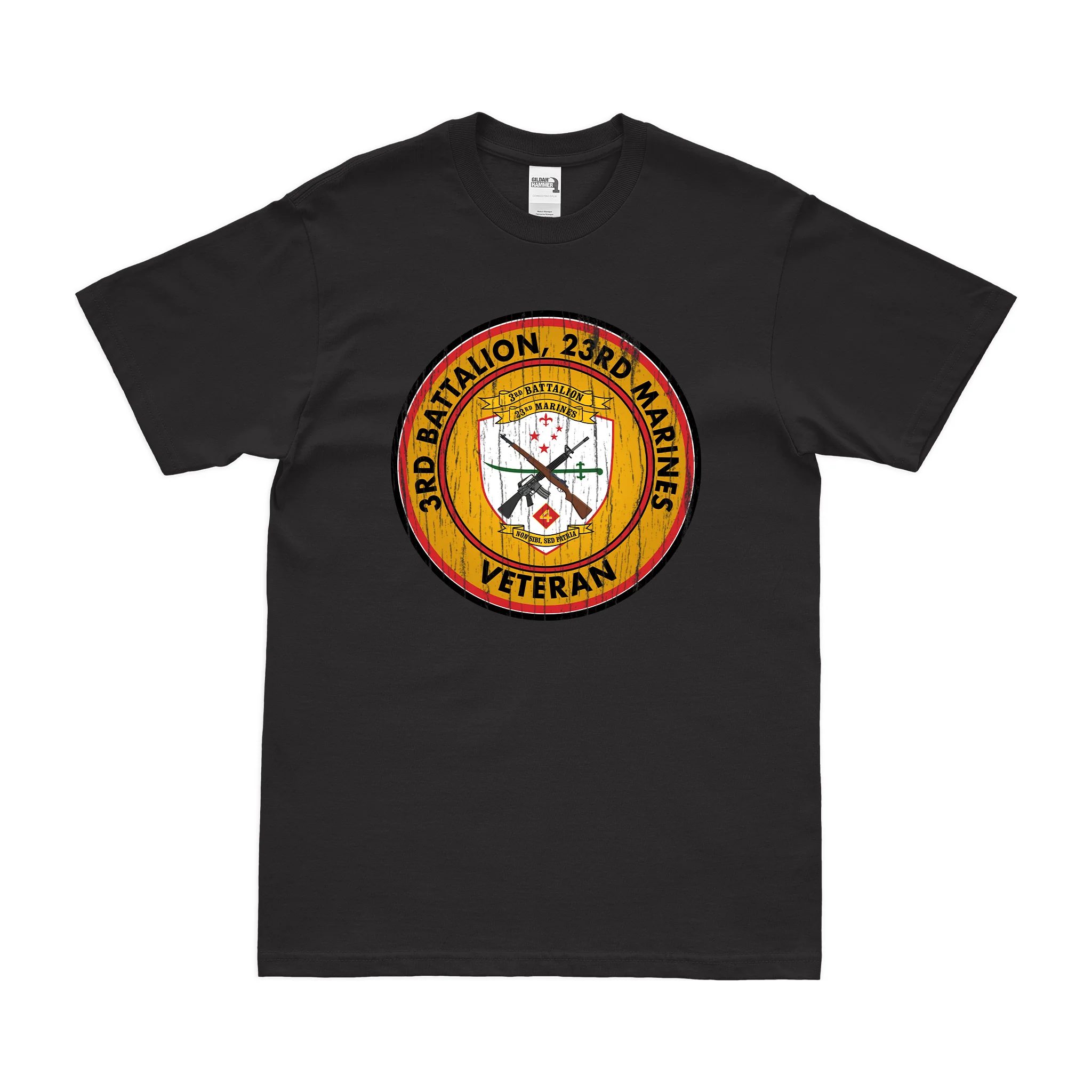 3-23 Marines Veteran T-Shirt - Image 3