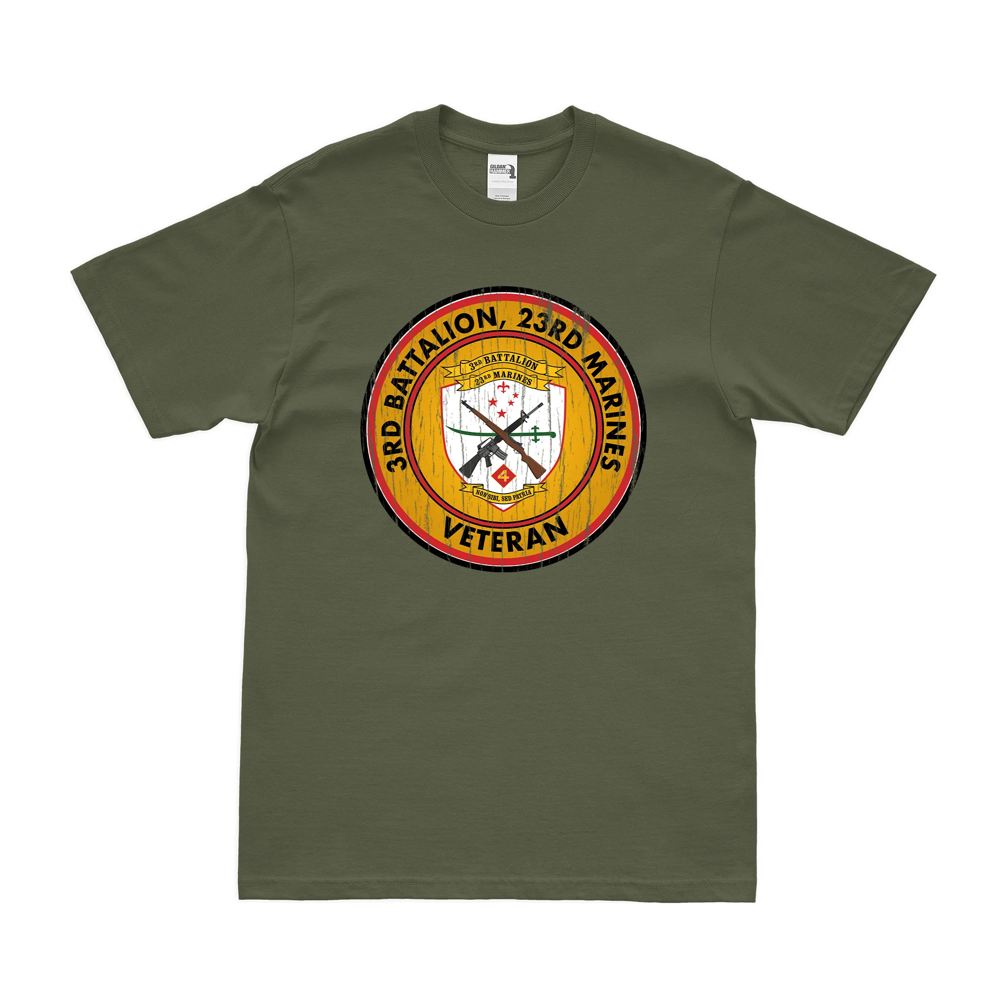 3-23 Marines Veteran T-Shirt - Image 4