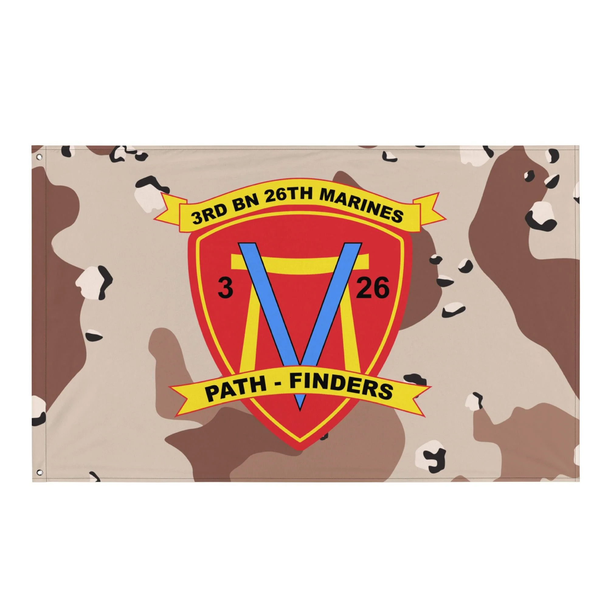 3/26 Marines Chocolate-Chip Camo USMC Flag