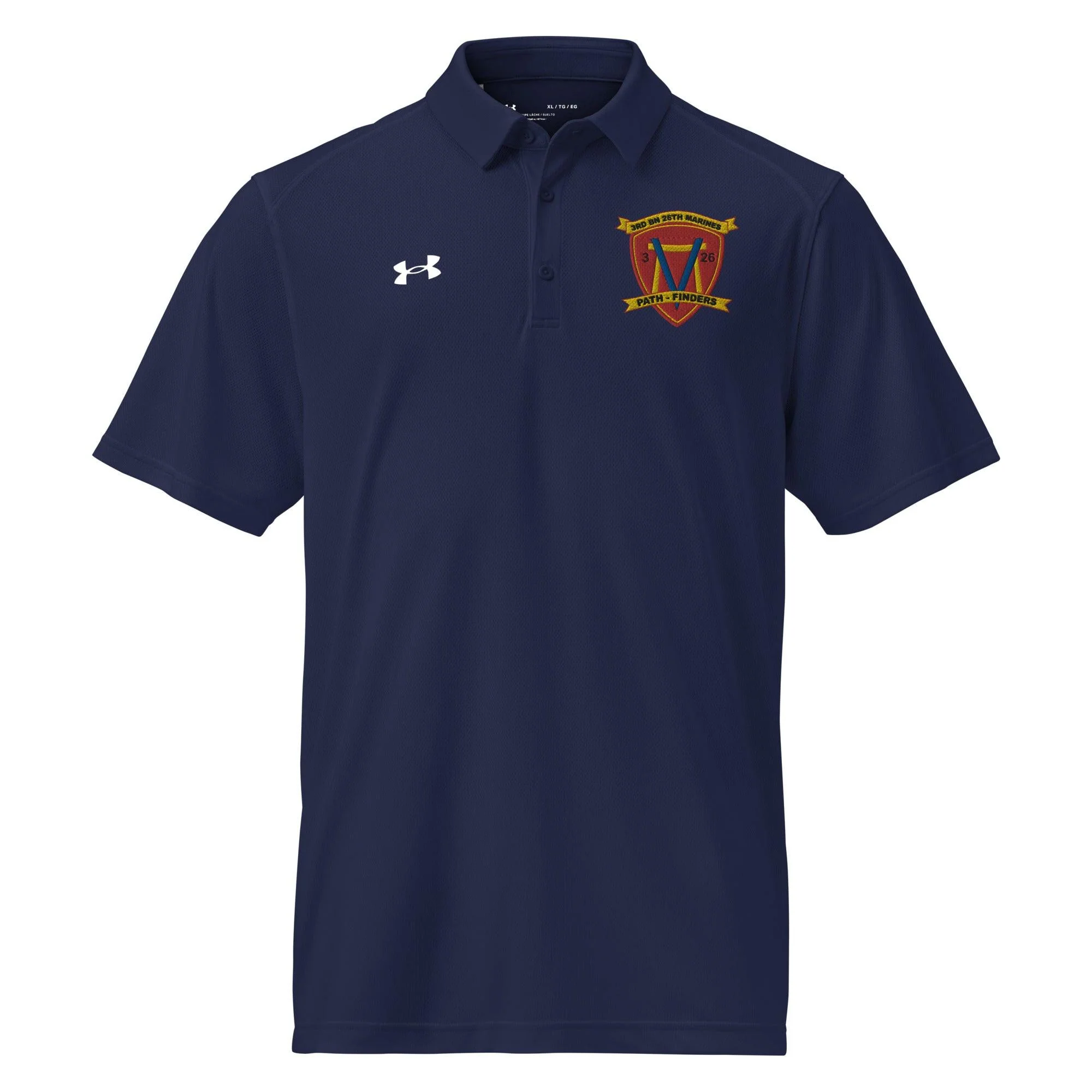3/26 Marines Embroidered Under Armour® Men's Polo - Image 4