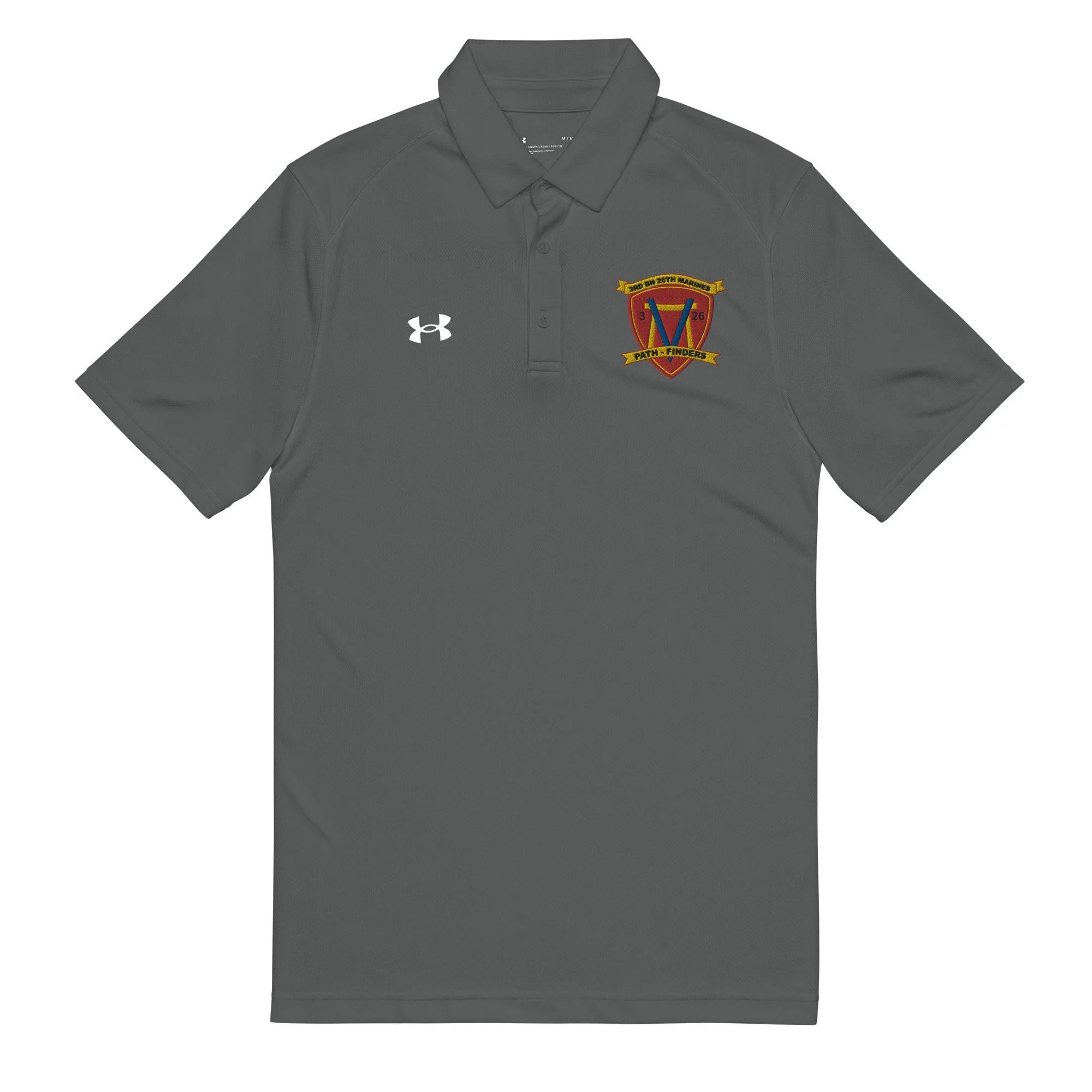 3/26 Marines Embroidered Under Armour® Men's Polo - Image 6