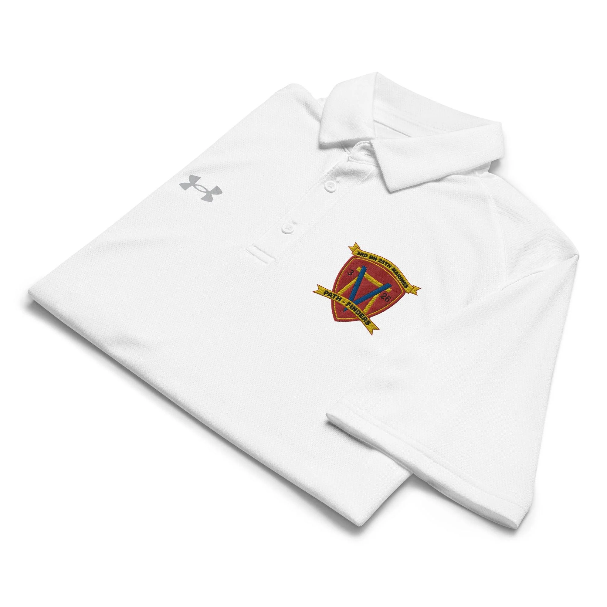 3/26 Marines Embroidered Under Armour® Men's Polo - Image 7
