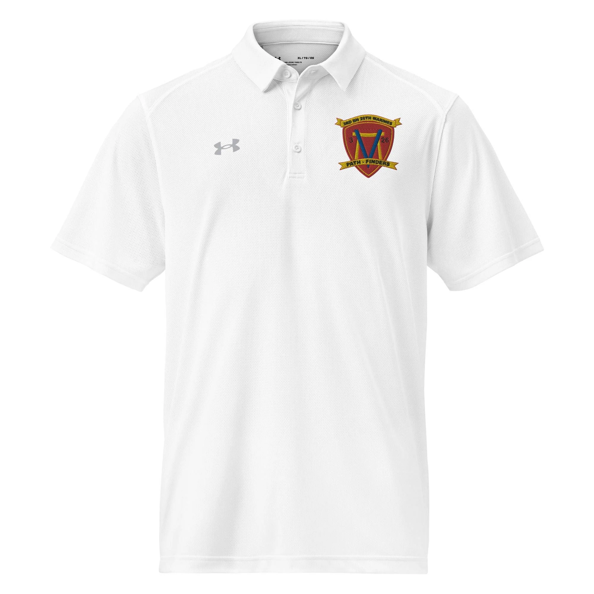 3/26 Marines Embroidered Under Armour® Men's Polo - Image 8