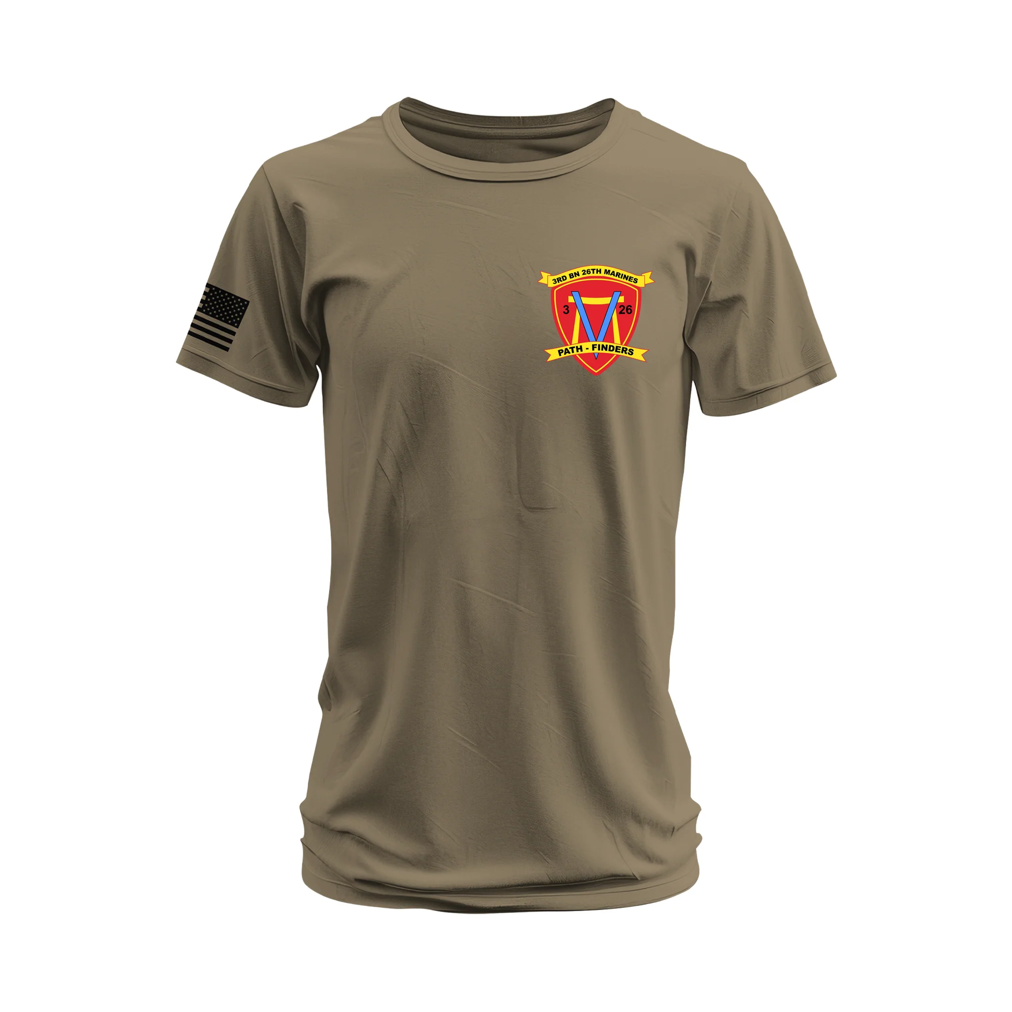 3/26 Marines Left Chest Emblem T-Shirt - Image 5