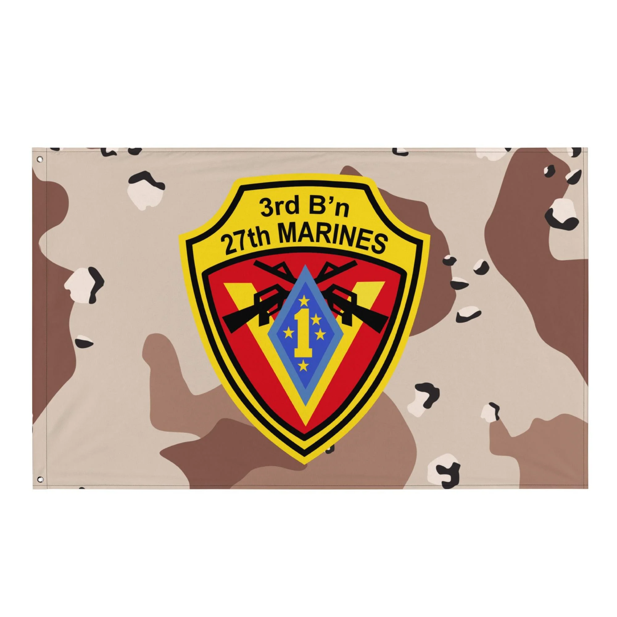 3/27 Marines Chocolate-Chip Camo USMC Flag