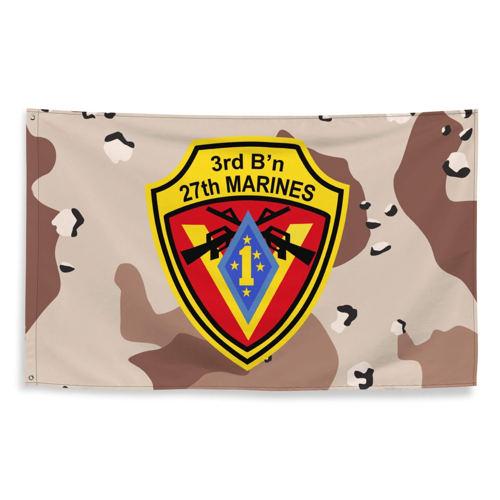 3/27 Marines Chocolate-Chip Camo USMC Flag - Image 3