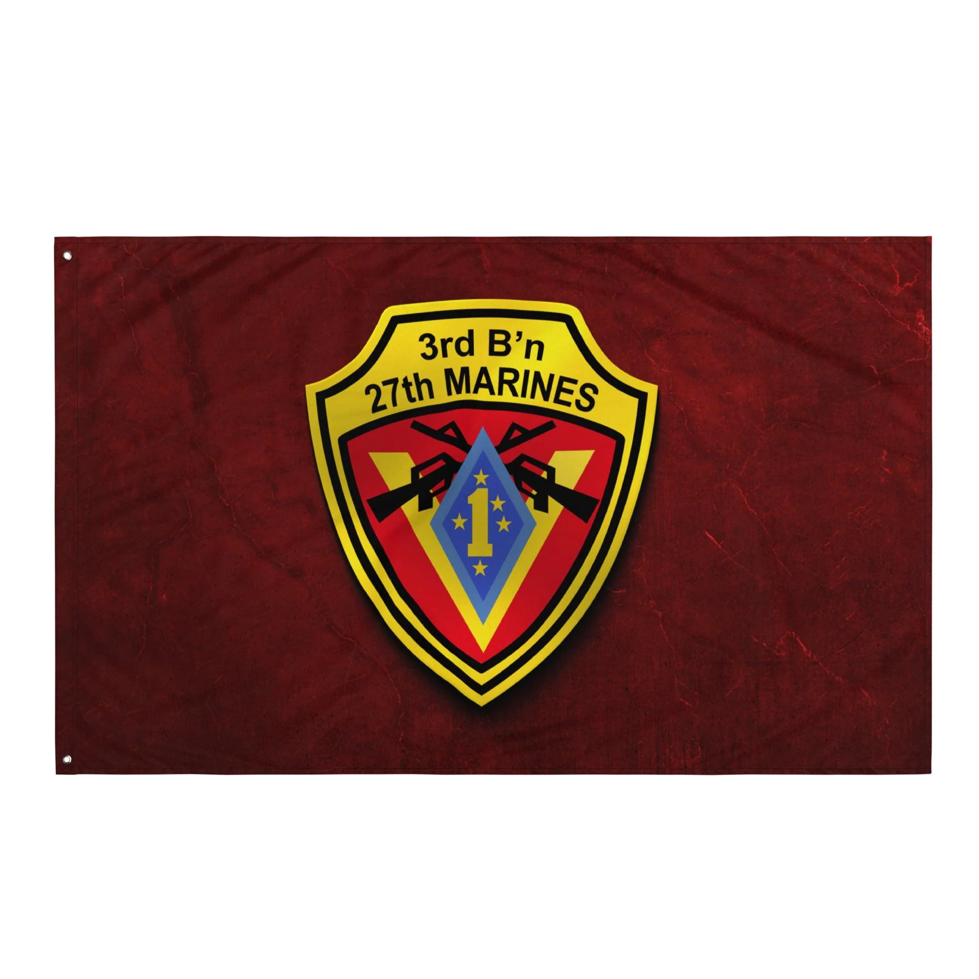 3/27 Marines Indoor Red USMC Wall Flag - Image 4