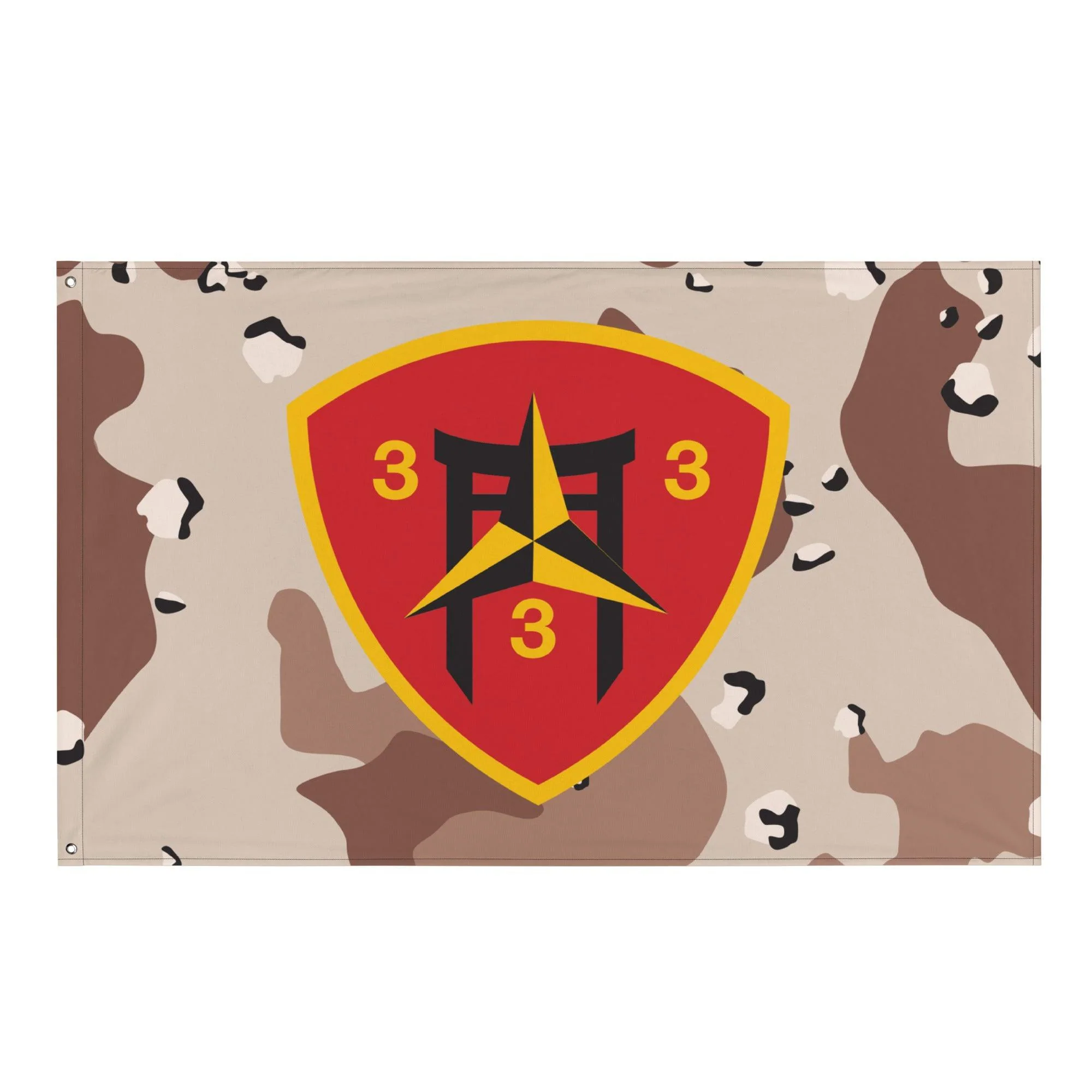 3/3 Marines Chocolate-Chip Camo USMC Flag