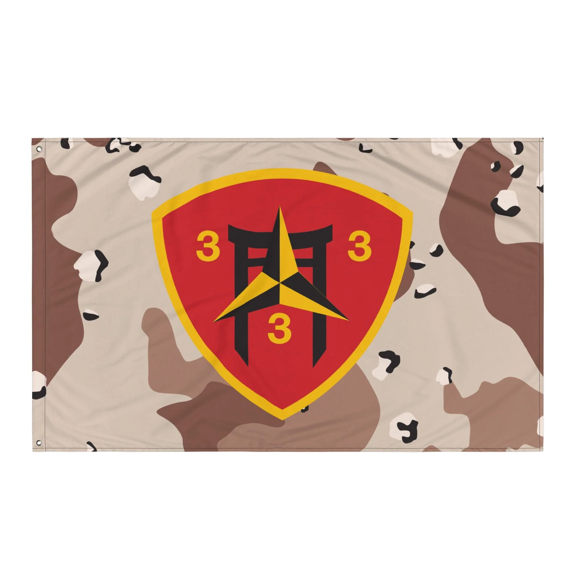 3/3 Marines Chocolate-Chip Camo USMC Flag - Image 4