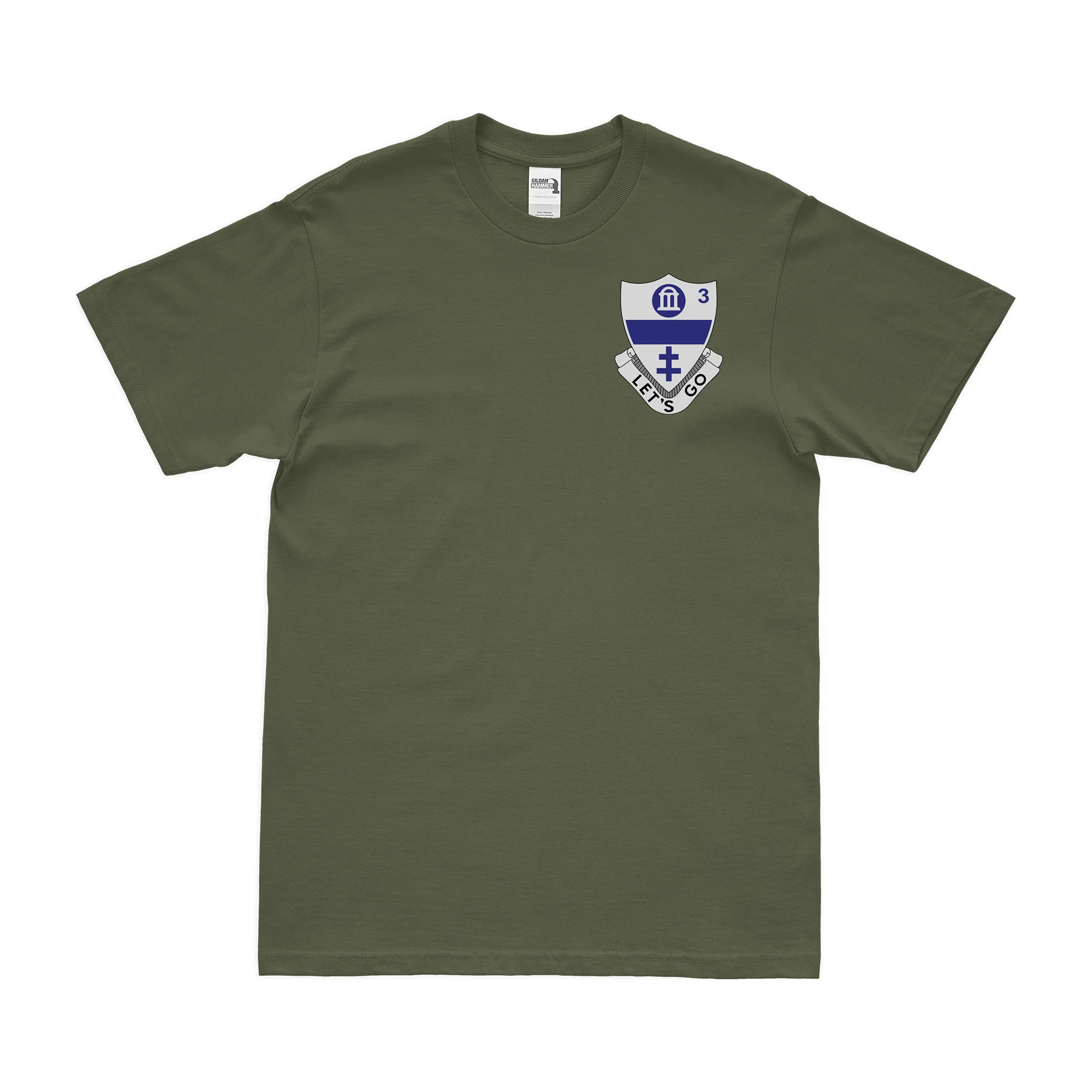 3-325 Airborne Infantry Left Chest Emblem T-Shirt - Image 2