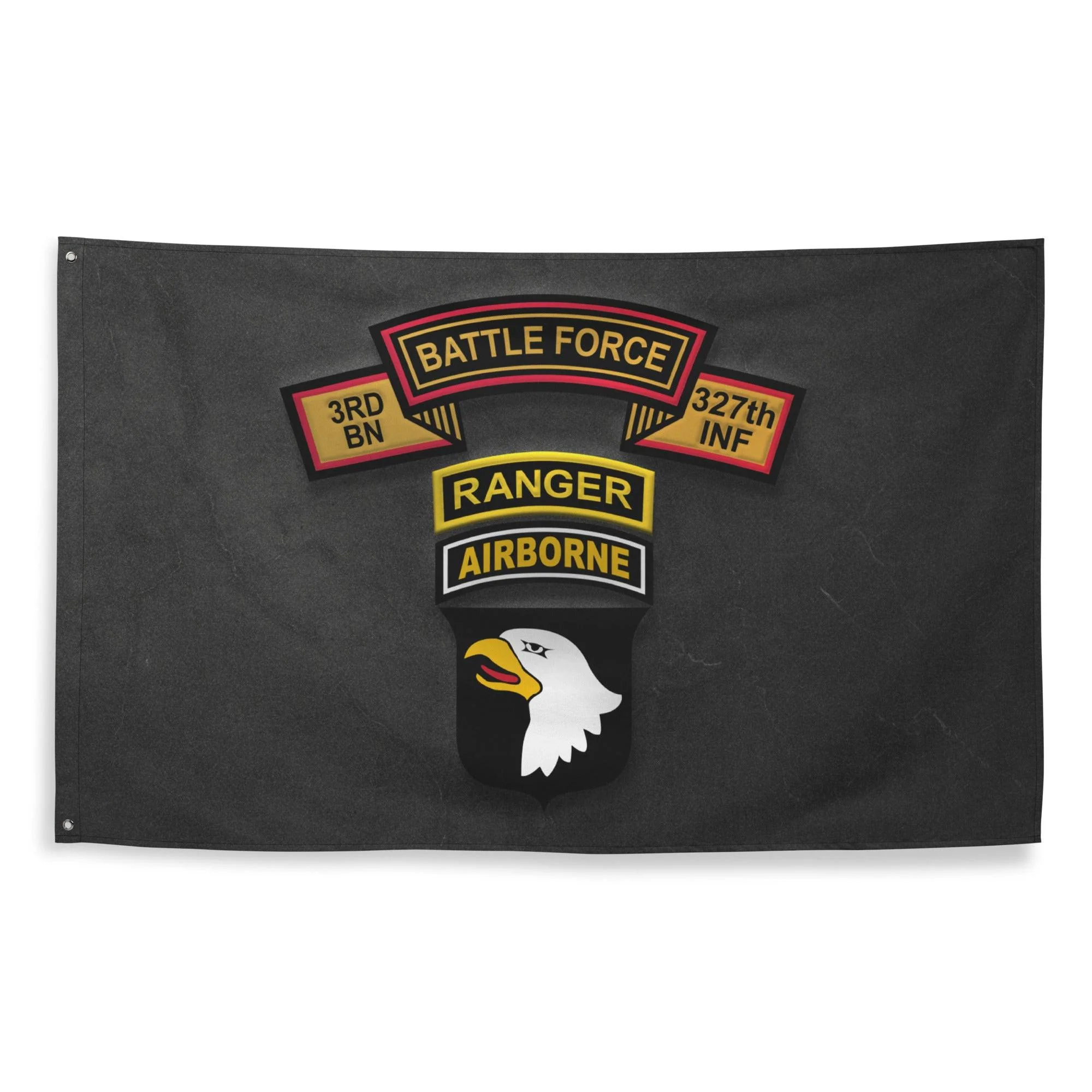 U.S. Army 3-327 Airborne 'Battle Force' Ranger Tab Flag - Image 3