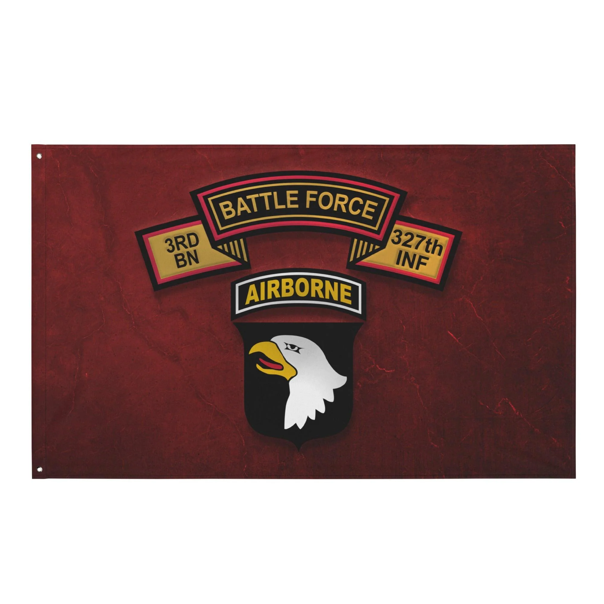 U.S. Army 3-327 Infantry 'Battle Force' 101st Airborne Flag