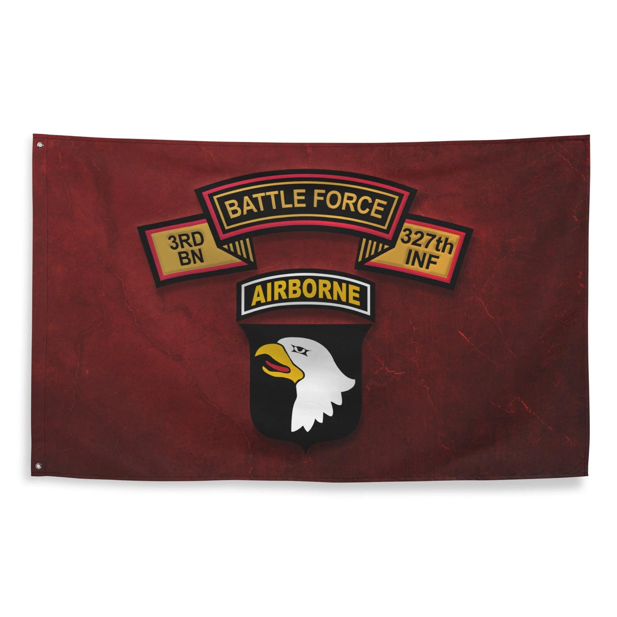 U.S. Army 3-327 Infantry 'Battle Force' 101st Airborne Flag - Image 3