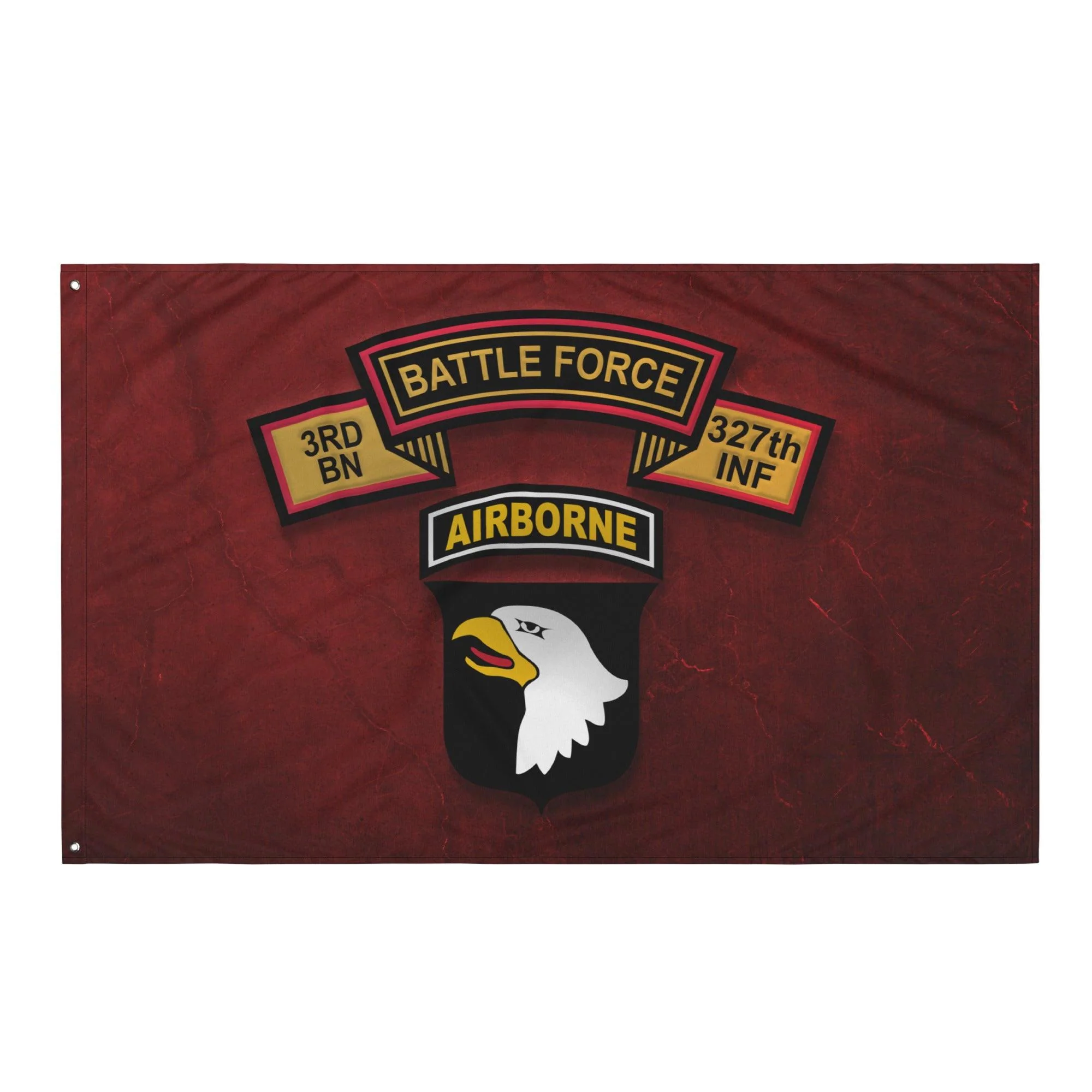 U.S. Army 3-327 Infantry 'Battle Force' 101st Airborne Flag - Image 4