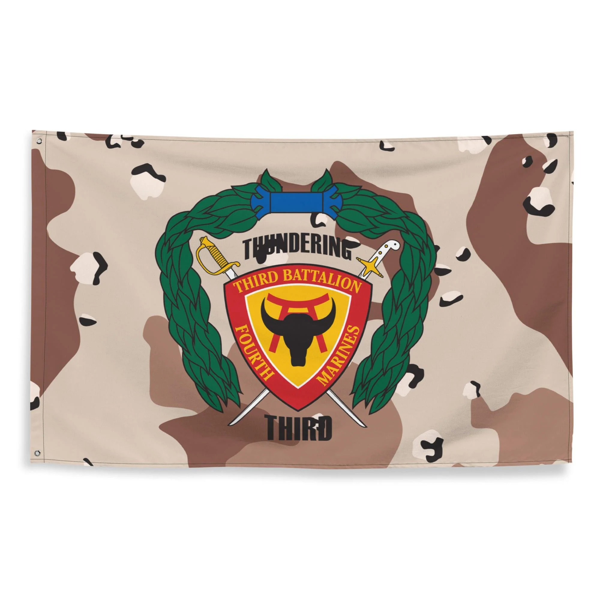 3/4 Marines Chocolate-Chip Camo USMC Flag - Image 3