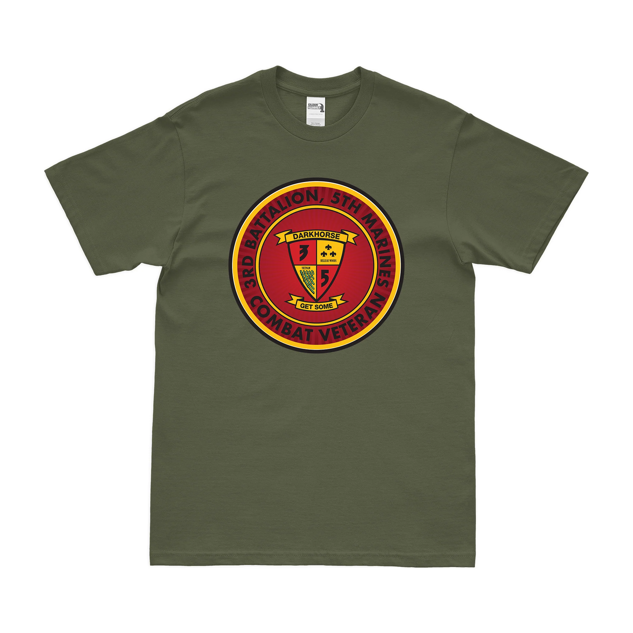 3/5 Marines Combat Veteran T-Shirt - Image 2