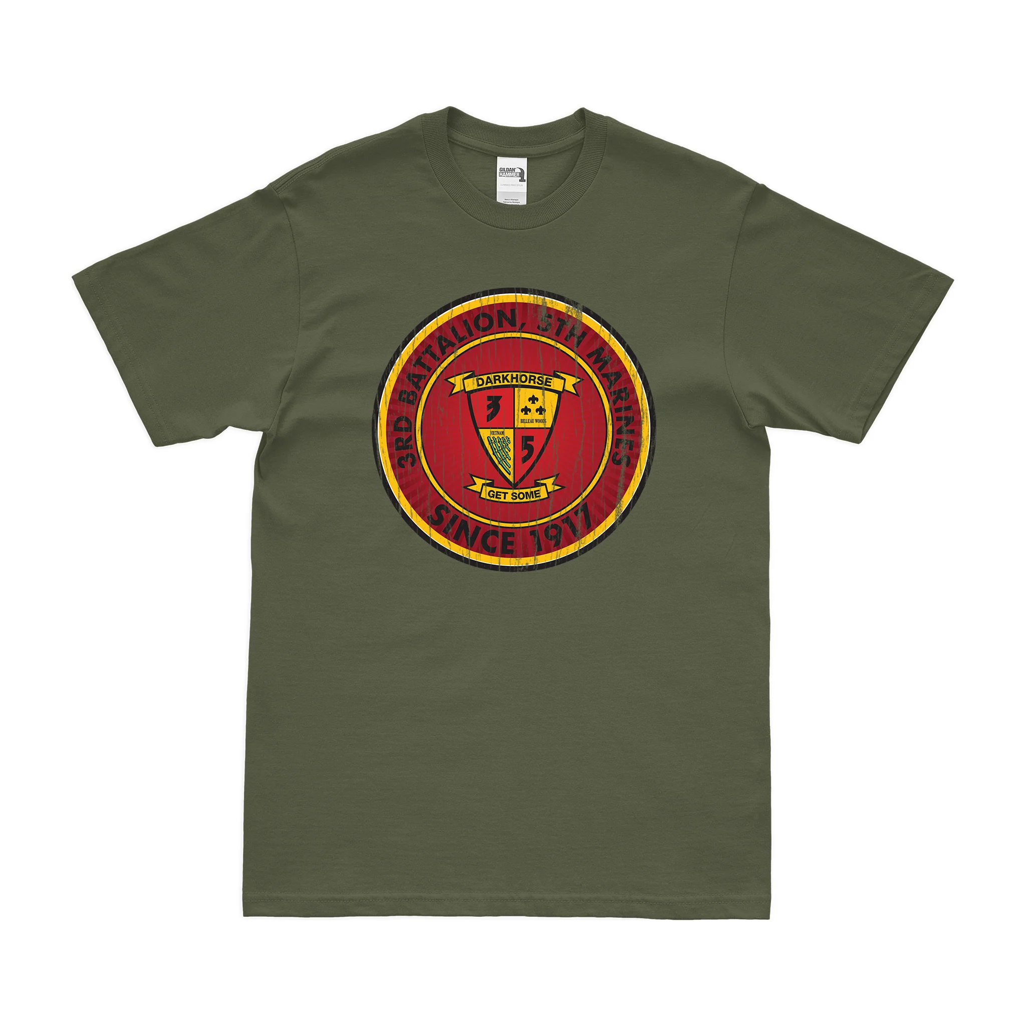 3/5 Marines Since 1917 Emblem T-Shirt - Image 4