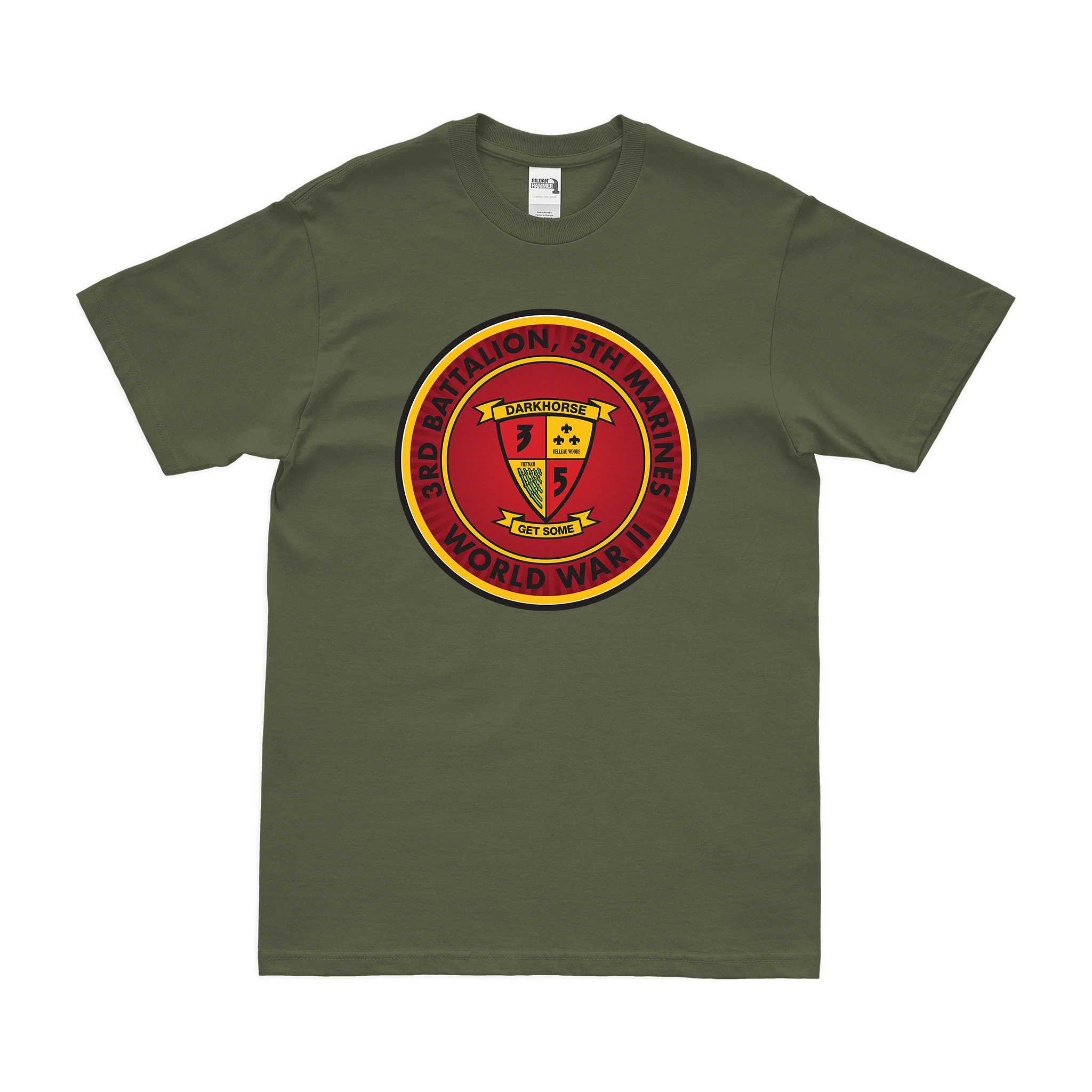 3/5 Marines World War II T-Shirt - Image 2