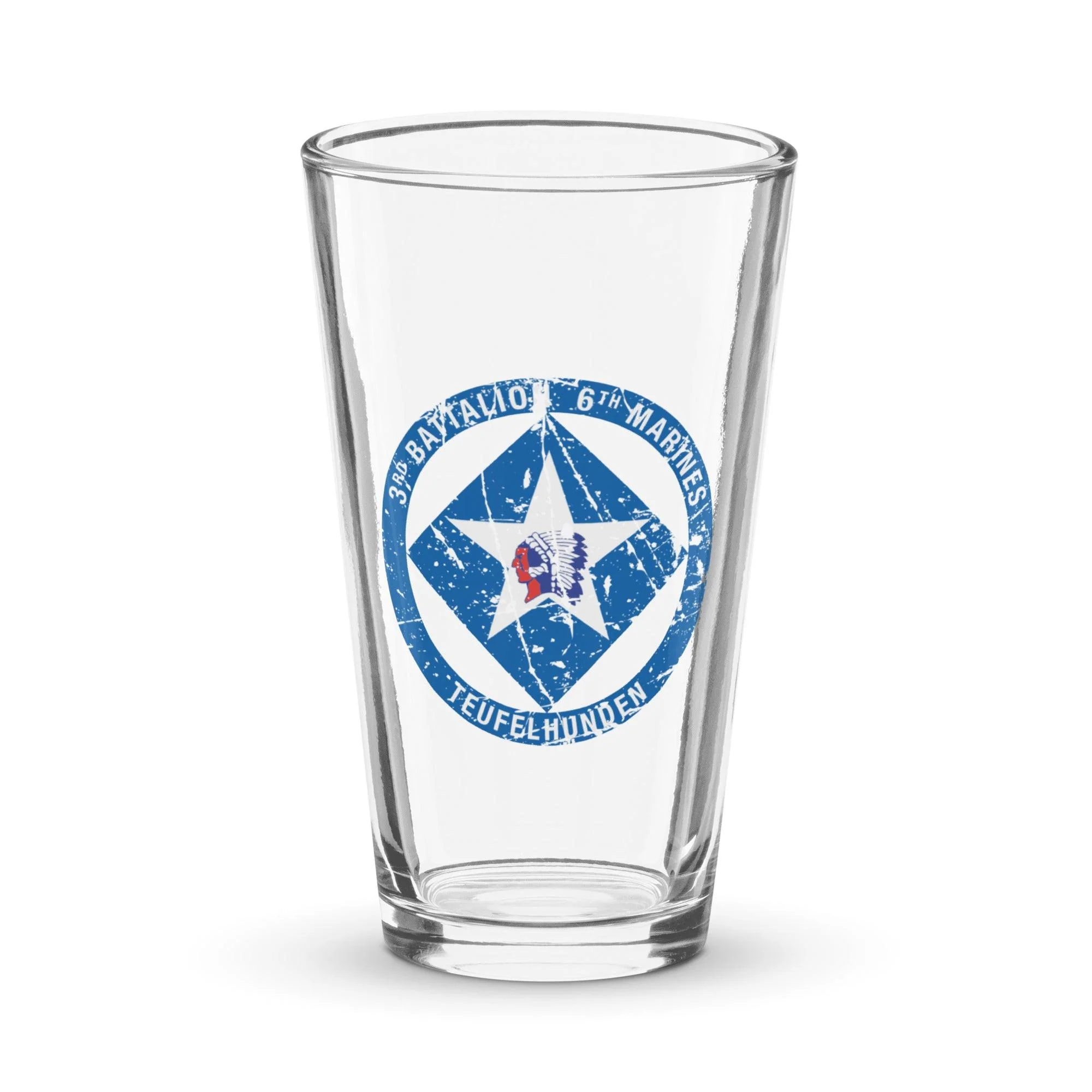 3rd Battalion, 6th Marines (3/6 Marines) Beer Pint Glass