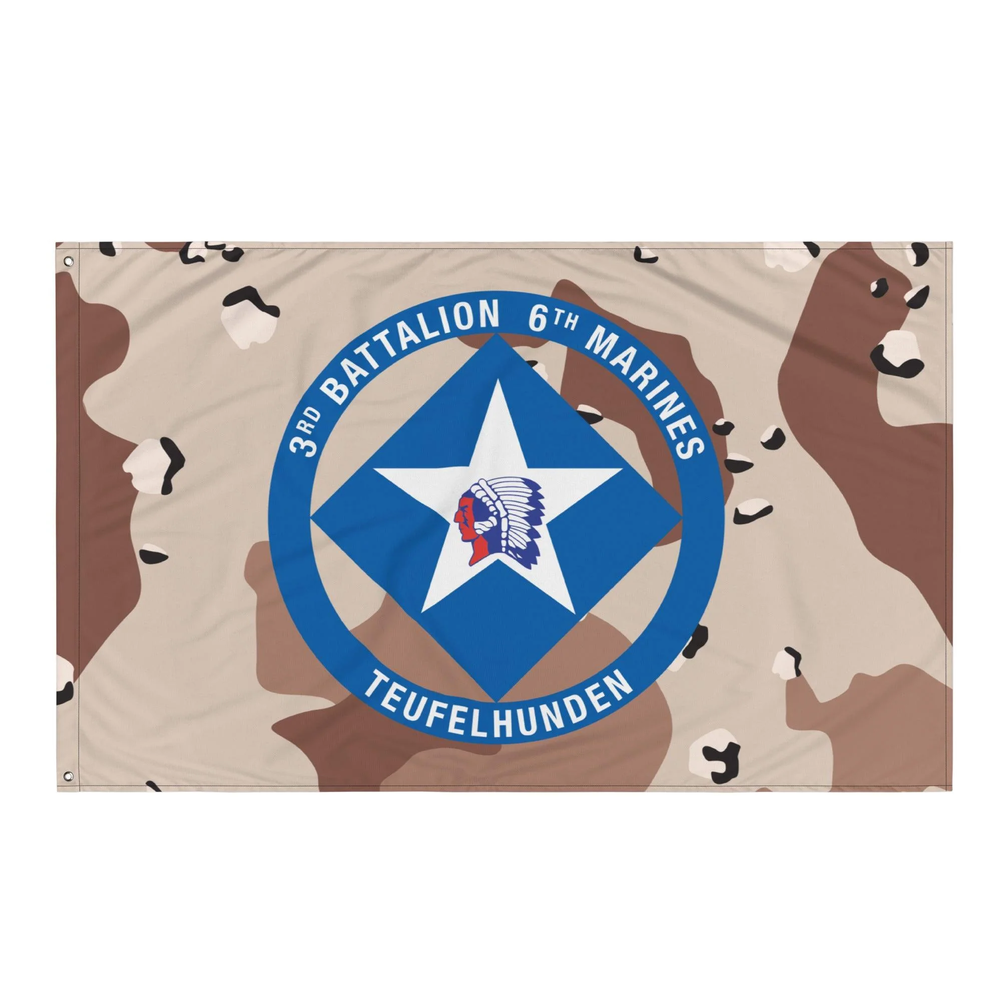 3/6 Marines Chocolate-Chip Camo USMC Flag - Image 4