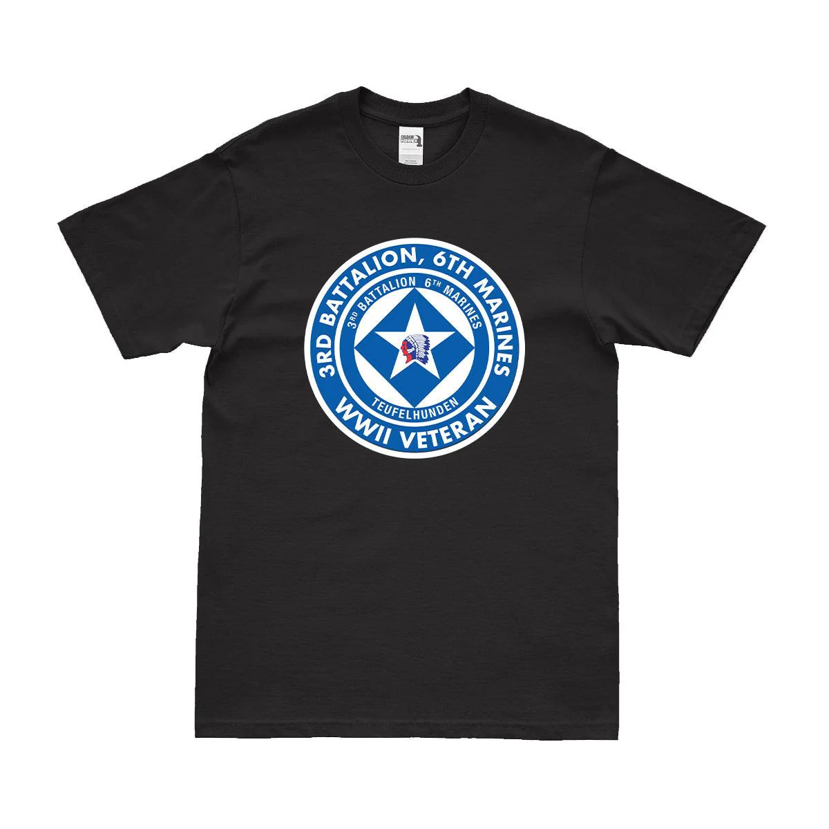 3/6 Marines WW2 Veteran Emblem T-Shirt