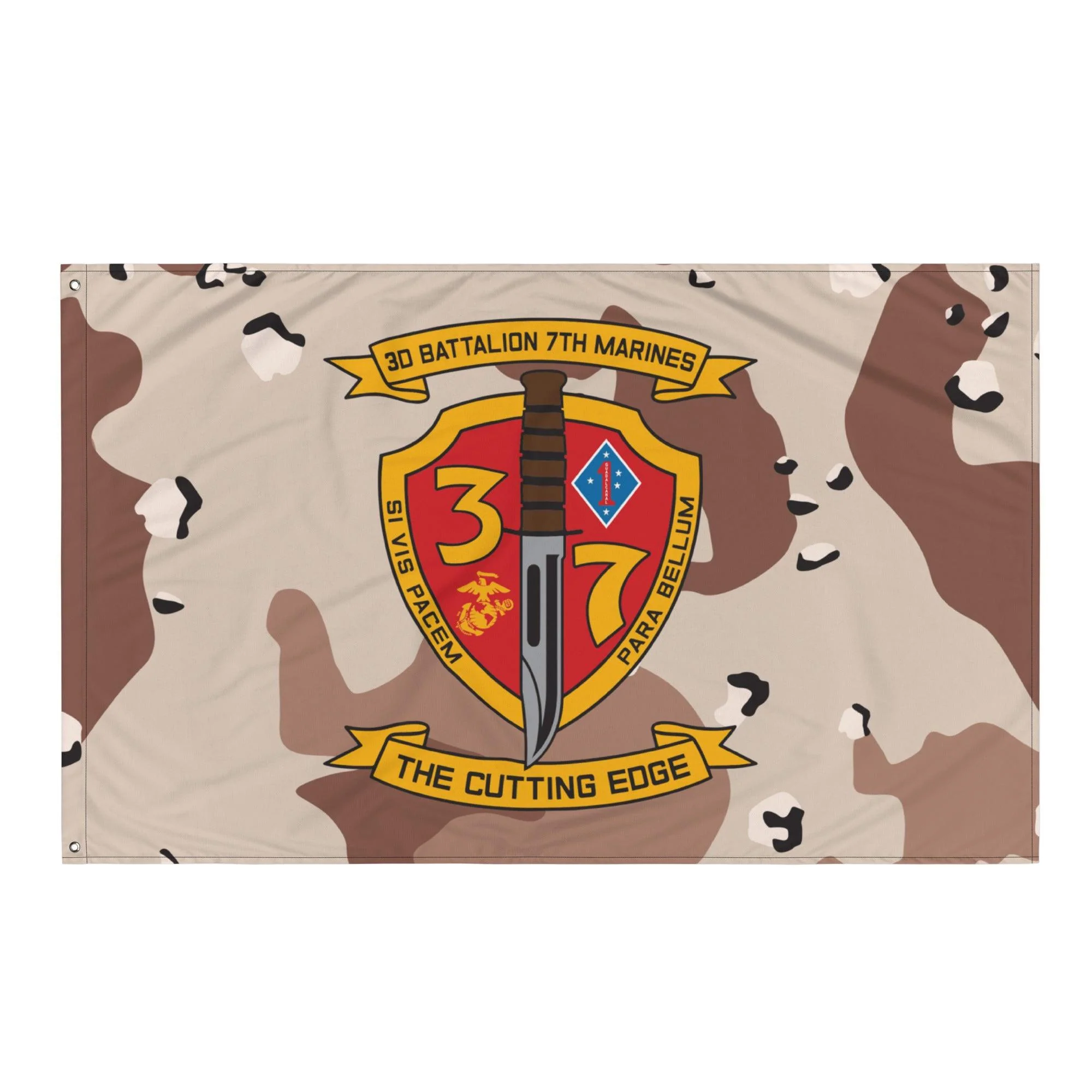 3/7 Marines Chocolate-Chip Camo Flag - Image 4