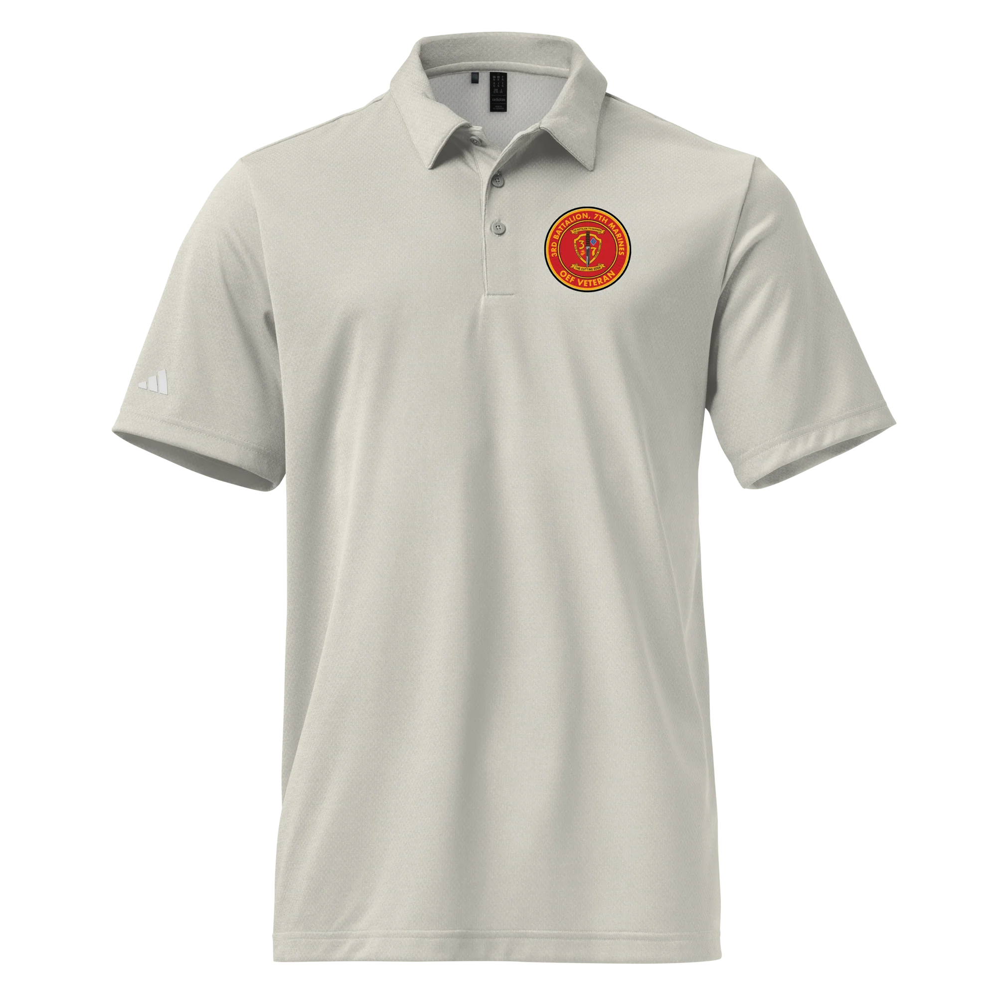 3/7 Marines OEF Veteran Adidas® Space-Dyed Polo - Image 13