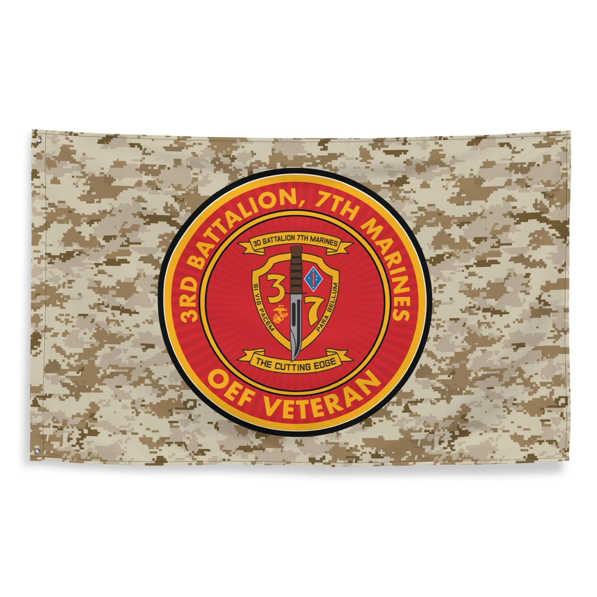 3/7 Marines Operation Enduring Freedom OEF Veteran MARPAT Flag - Image 4