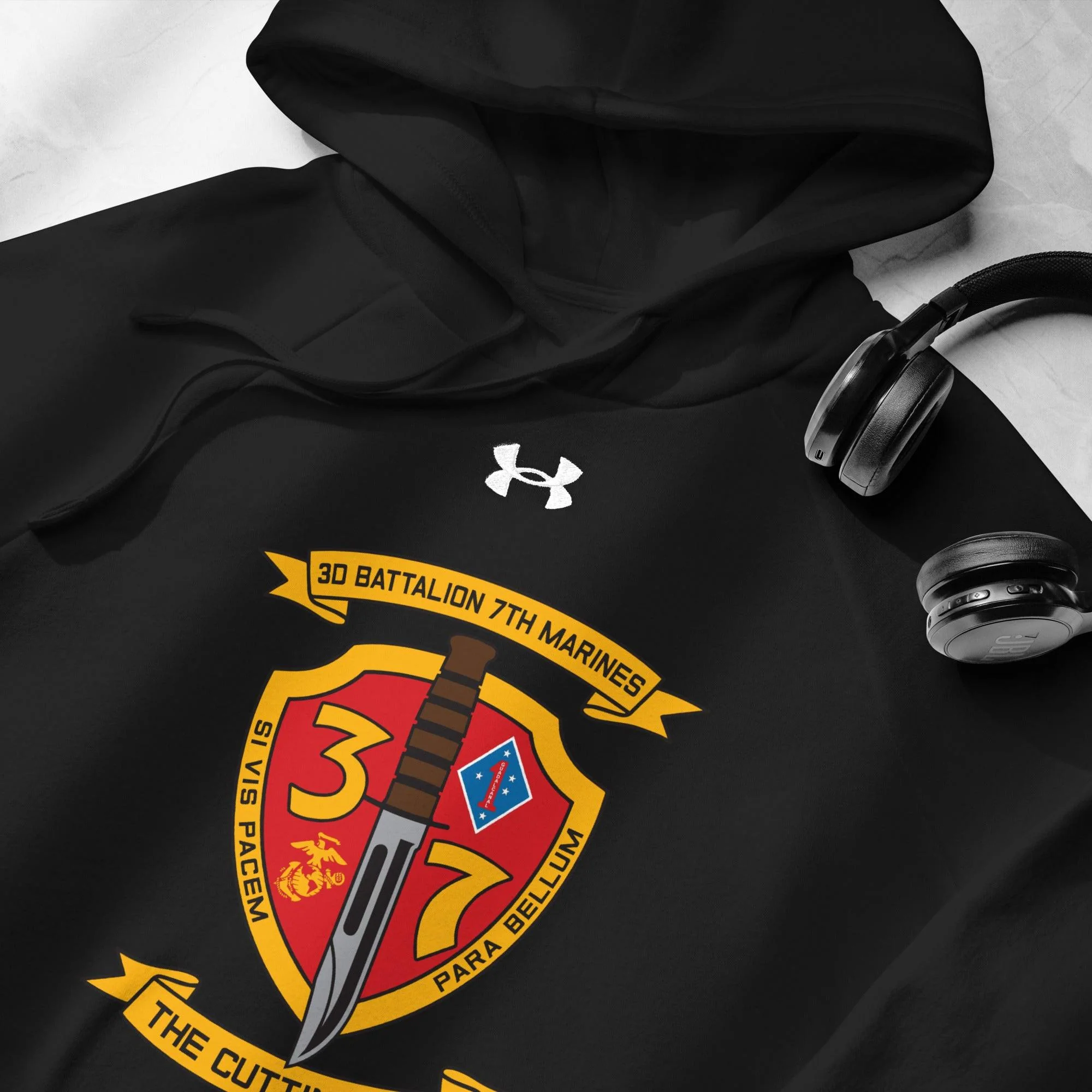 3/7 Marines Unisex Under Armour® Hoodie - Image 5