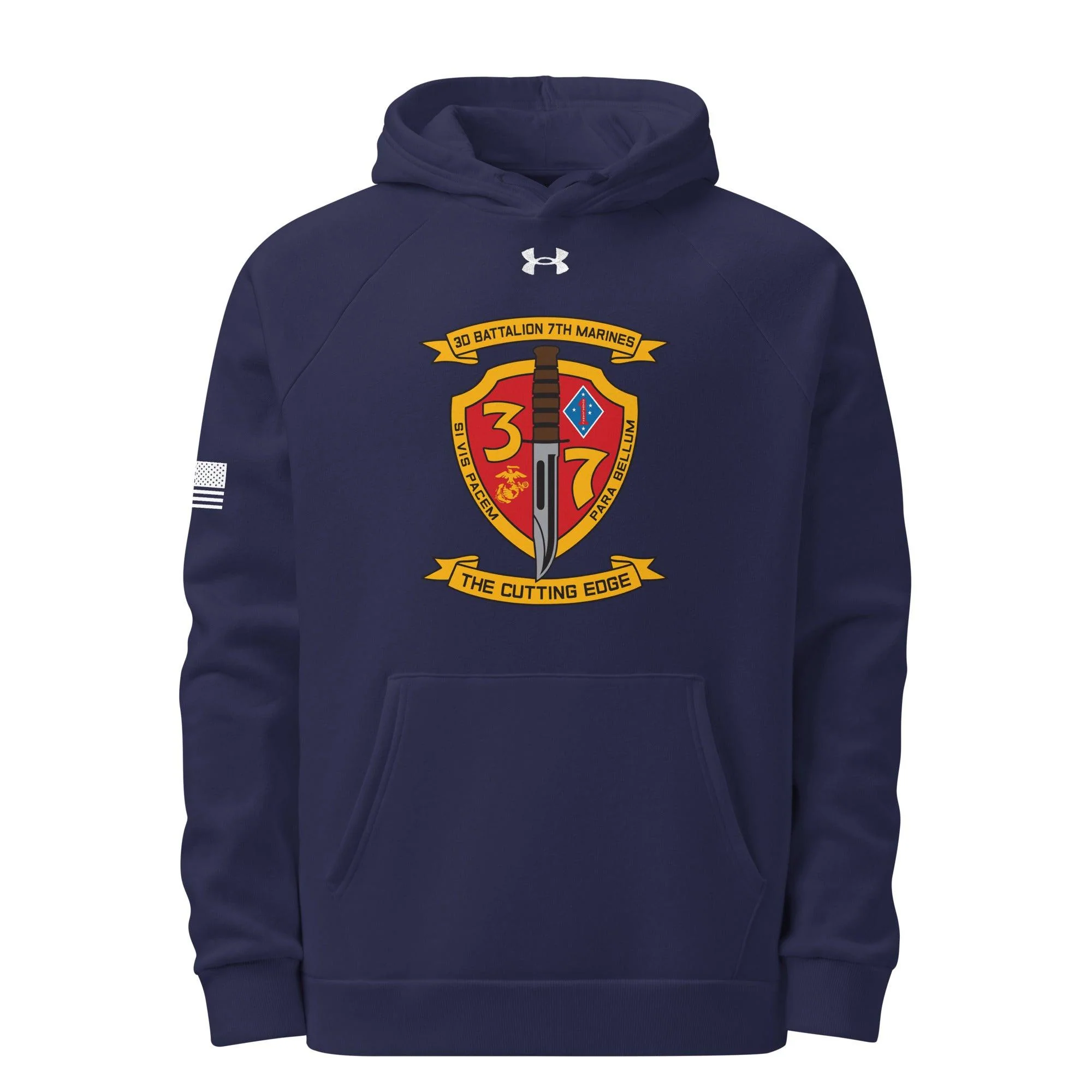 3/7 Marines Unisex Under Armour® Hoodie - Image 7