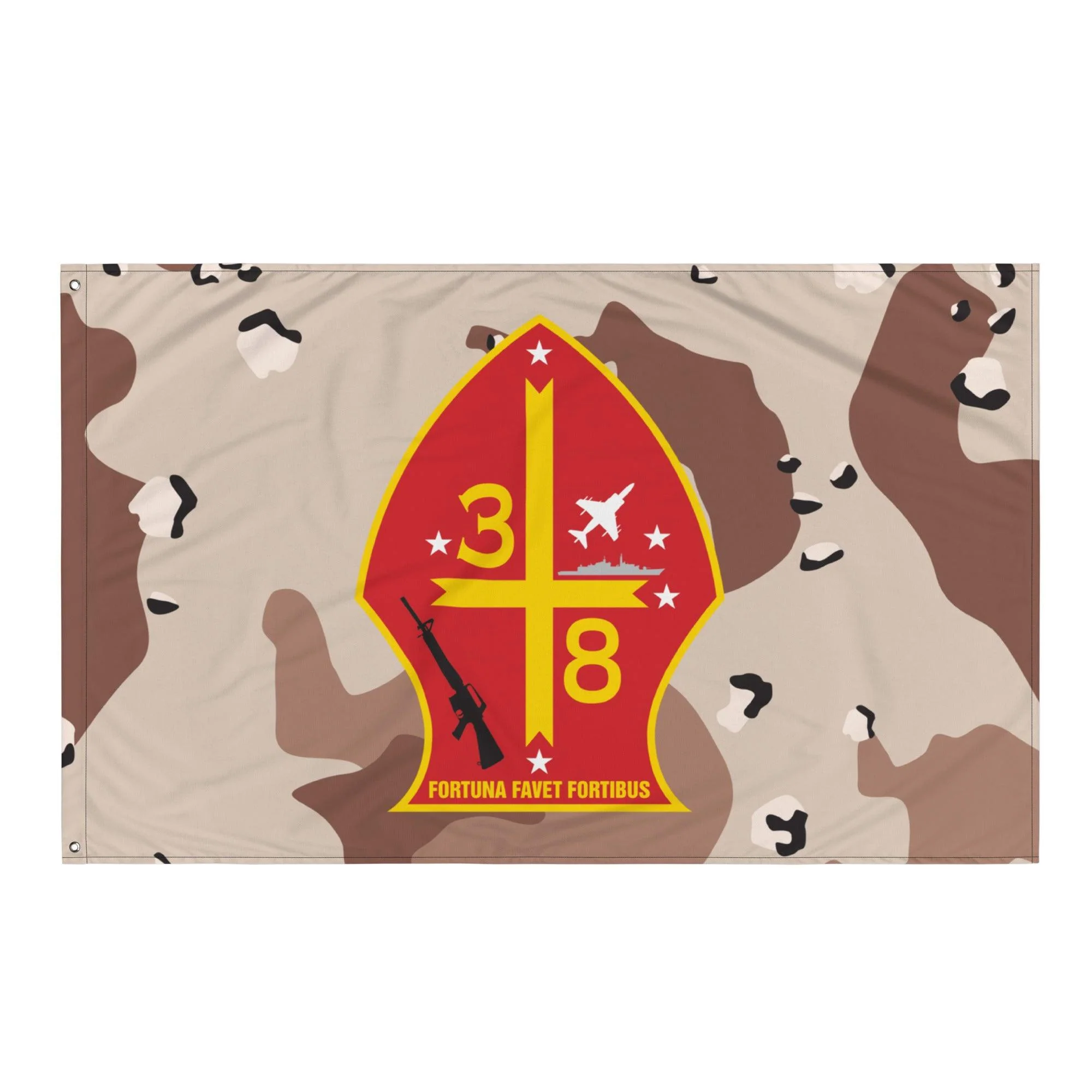 3/8 Marines Chocolate-Chip Camo USMC Flag - Image 4
