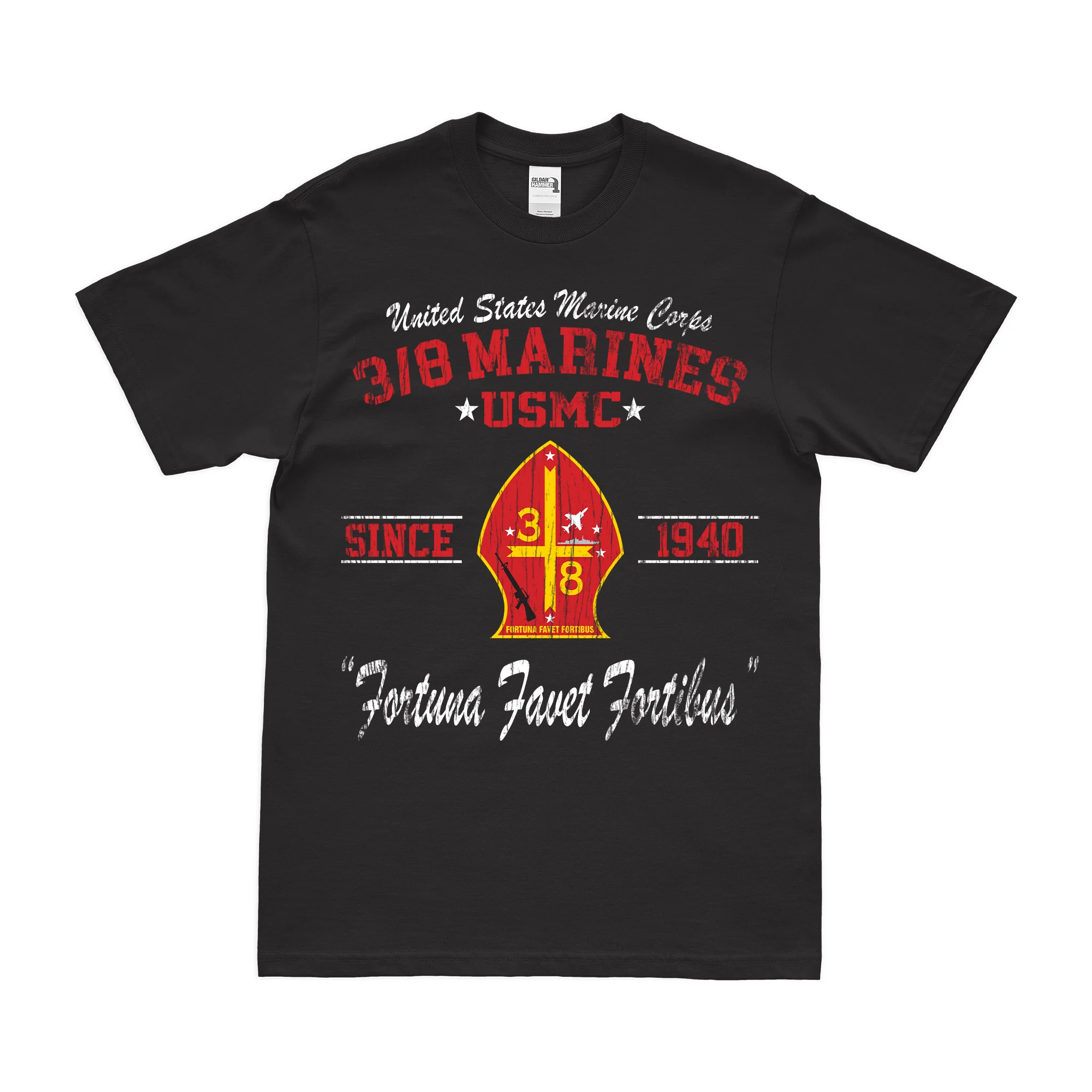 3rd Battalion 8th Marines (3/8 Marines) Since 1940 Legacy T-Shirt - Image 3
