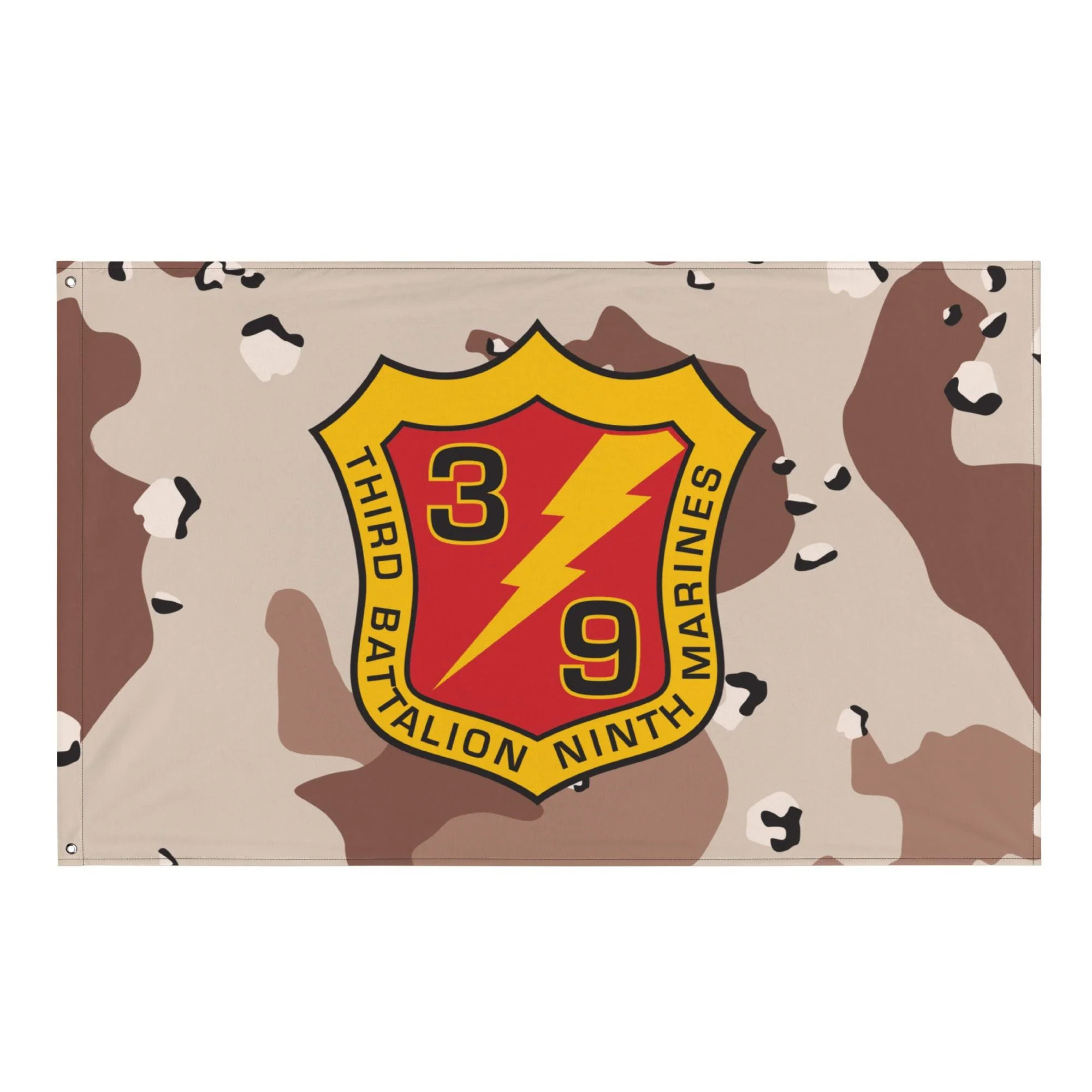 3/9 Marines Chocolate-Chip Camo USMC Flag
