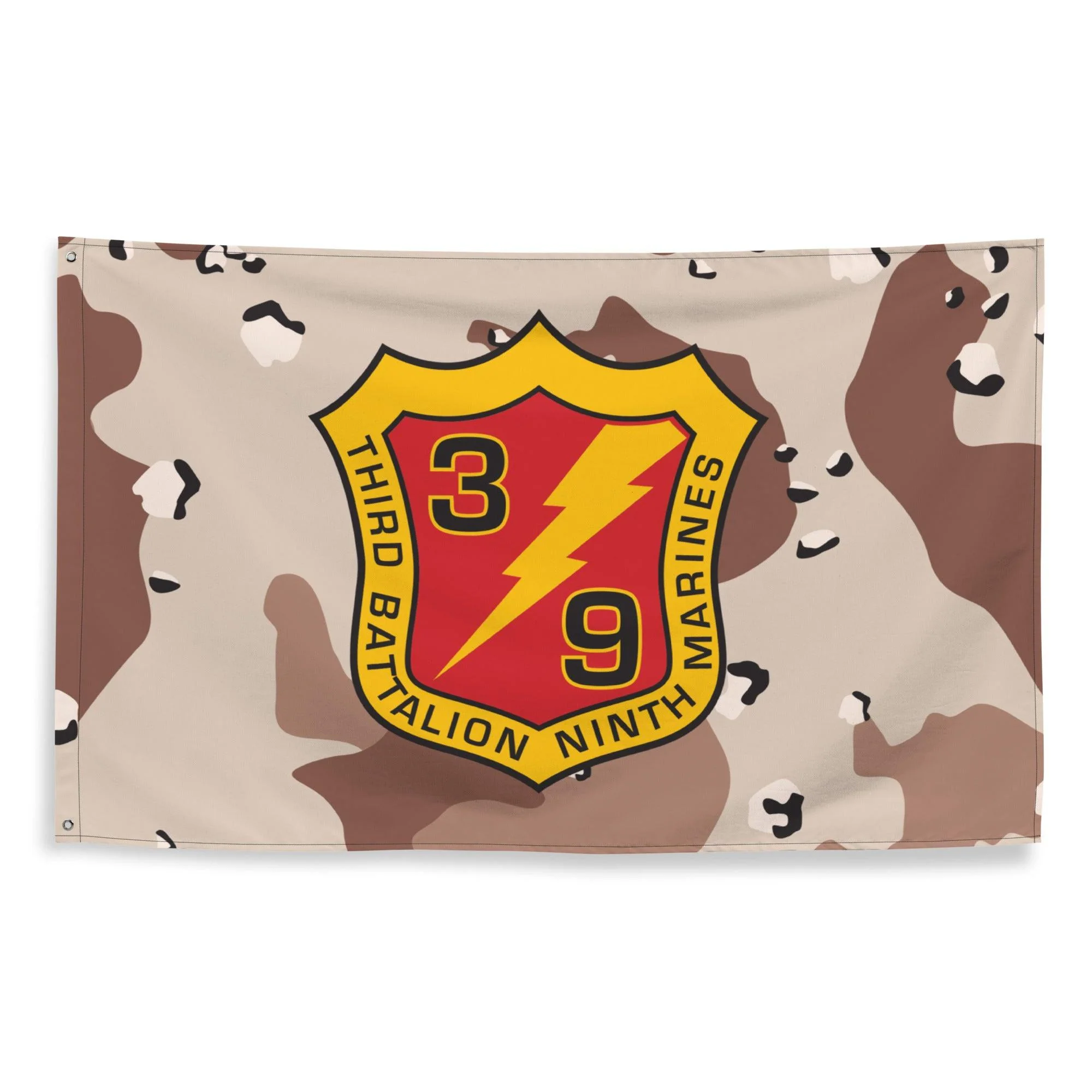 3/9 Marines Chocolate-Chip Camo USMC Flag - Image 3