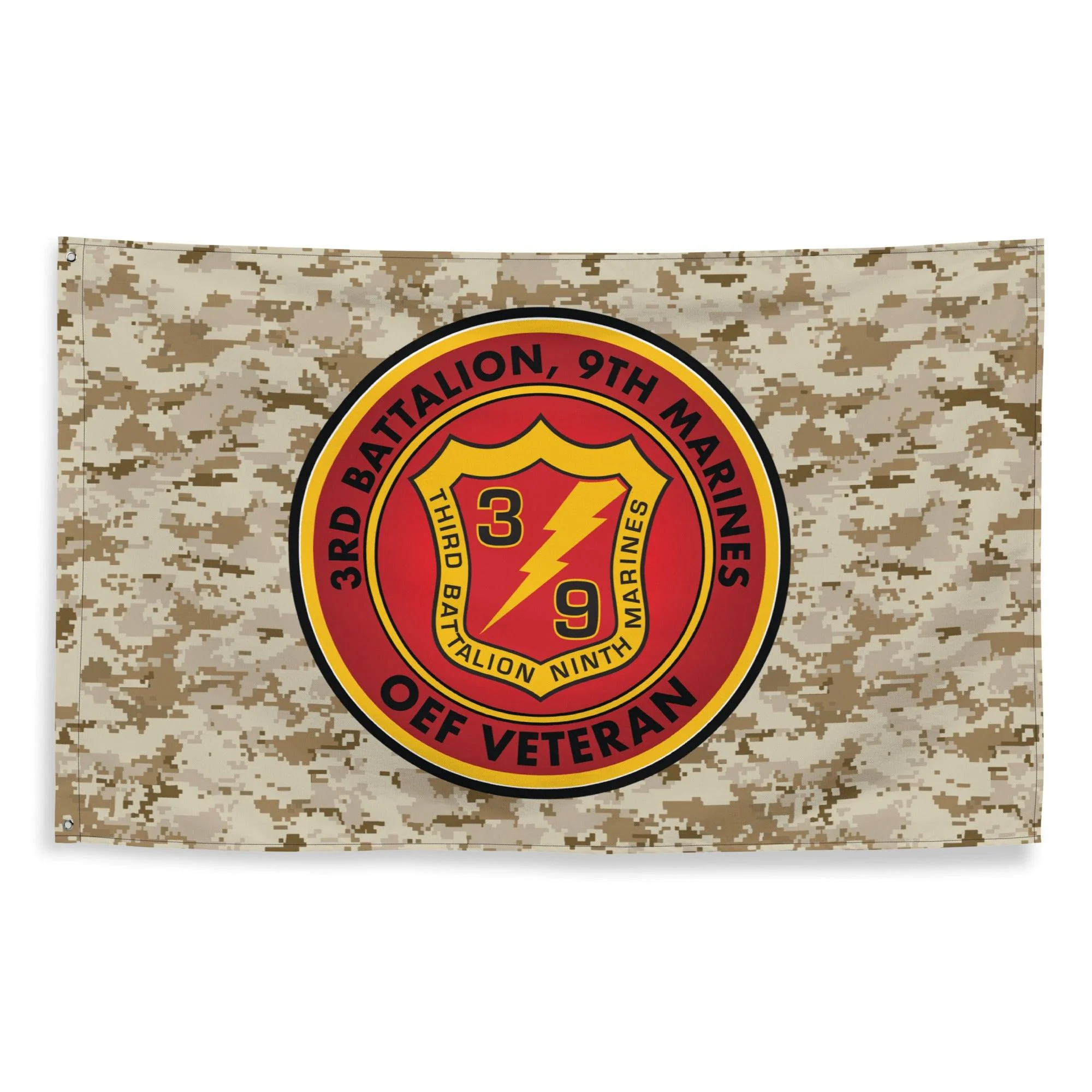 3/9 Marines Operation Enduring Freedom OEF Veteran MARPAT Flag - Image 4