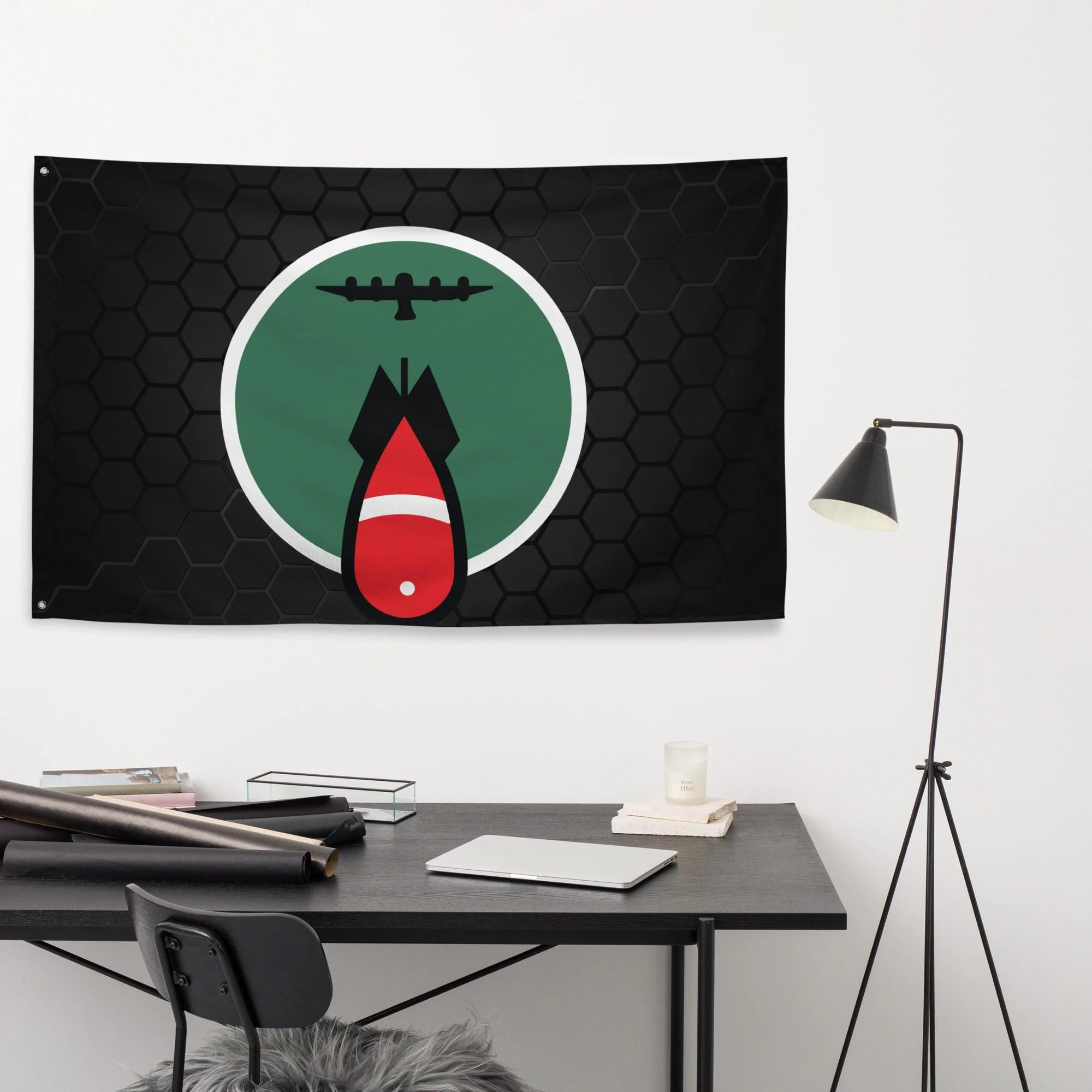 316th Bombardment Squadron WW2 Wall Flag - Image 2