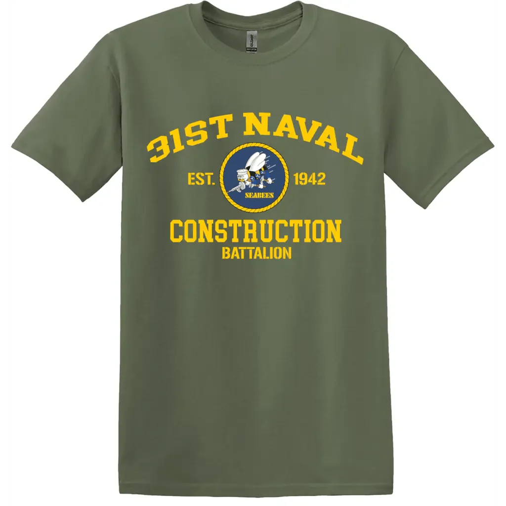 31st Naval Construction Battalion (31st NCB) T-Shirt - Image 2