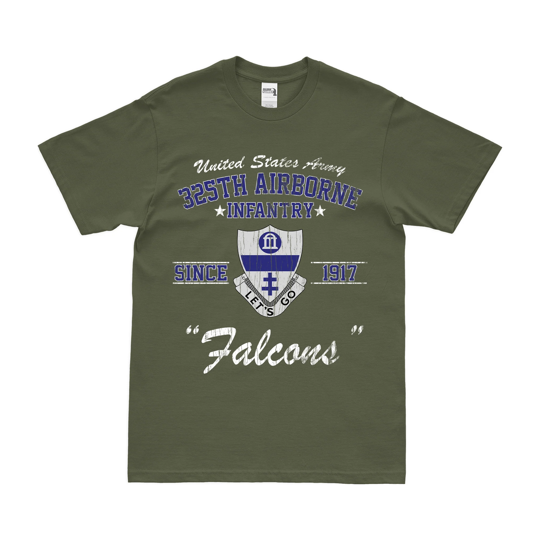 325th Airborne Infantry Regiment (325th AIR) Since 1917 T-Shirt - Image 4