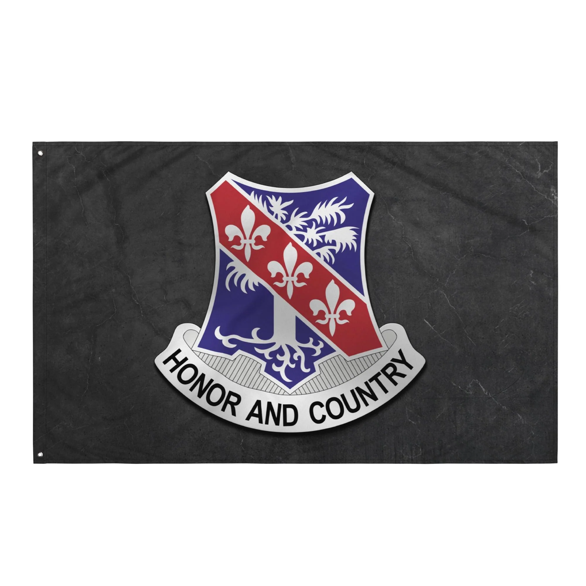 U.S. Army 327th Infantry Regiment Black Emblem Flag - Image 4