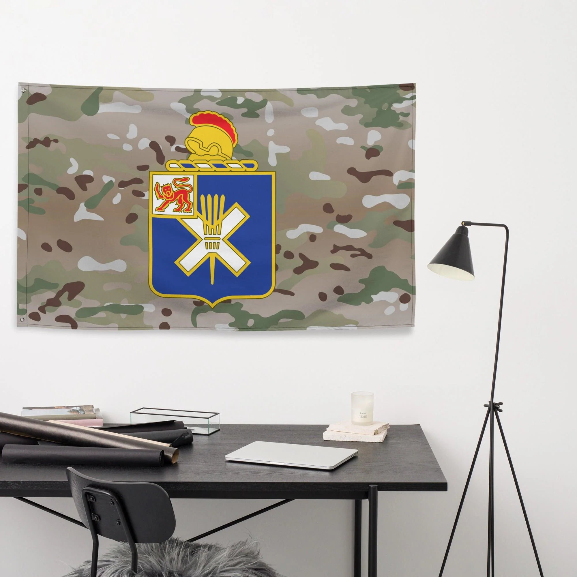 U.S. Army 32nd Infantry Regiment Multicam Flag - Image 3