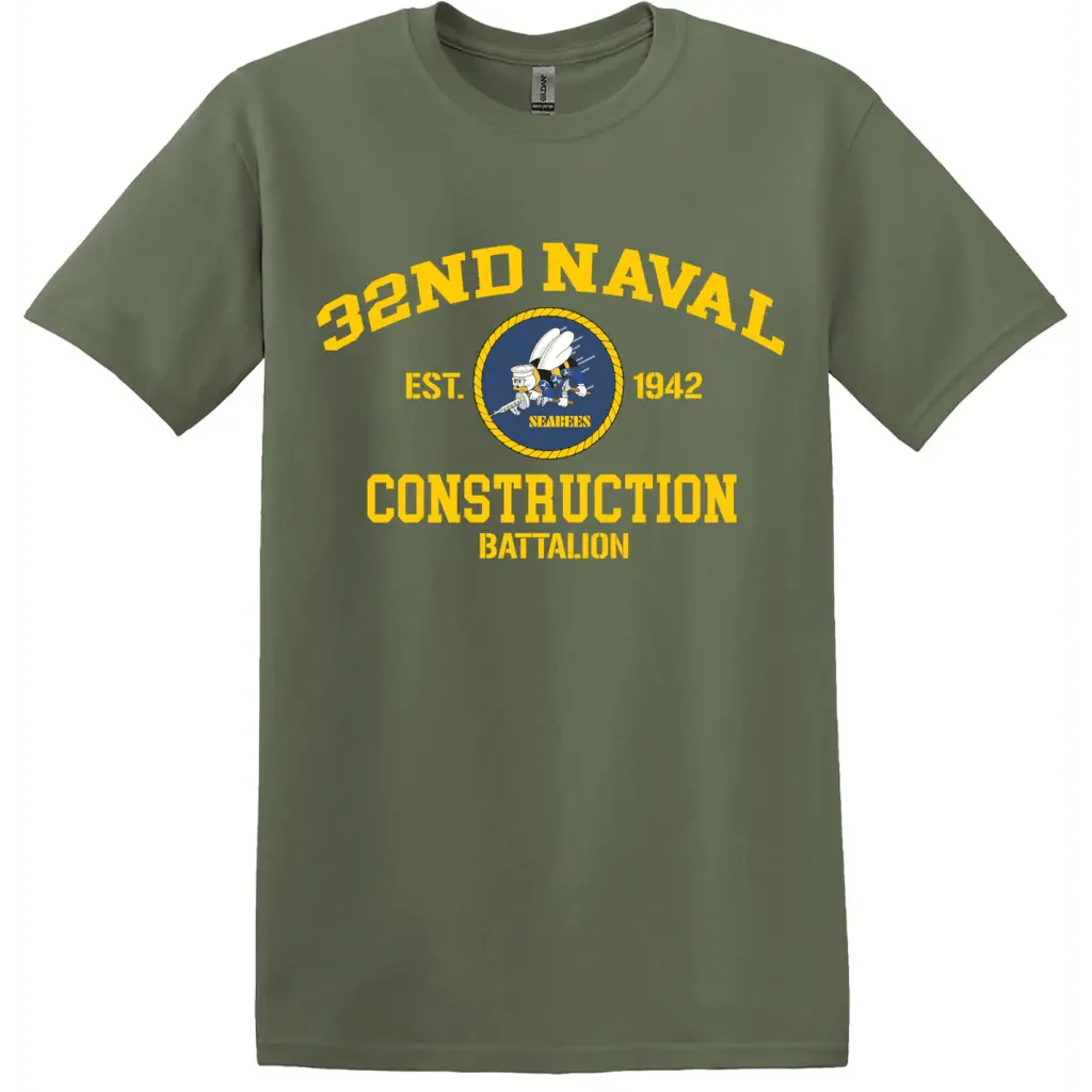 32nd Naval Construction Battalion (32nd NCB) T-Shirt - Image 2