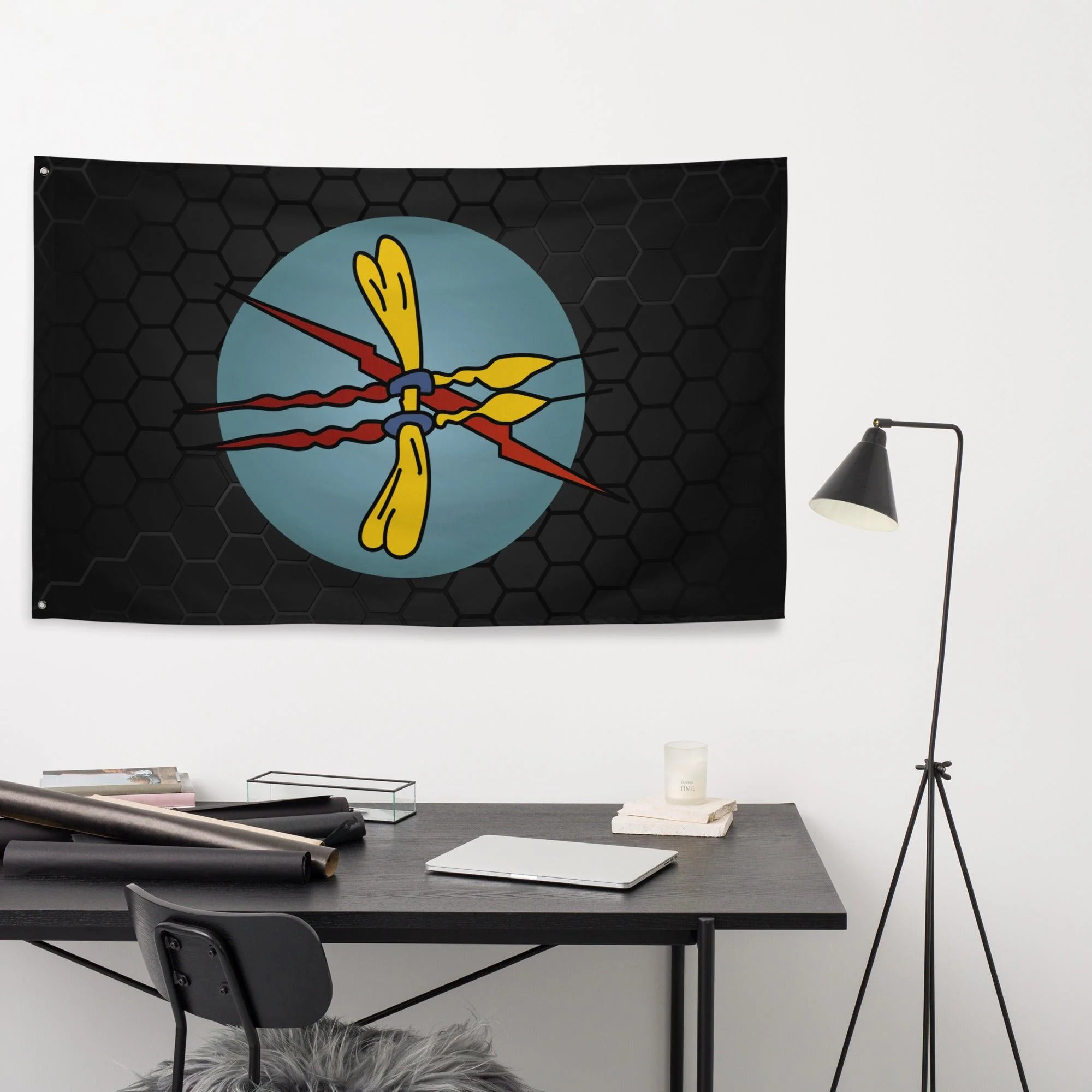 332nd Bombardment Squadron WW2 Wall Flag - Image 2