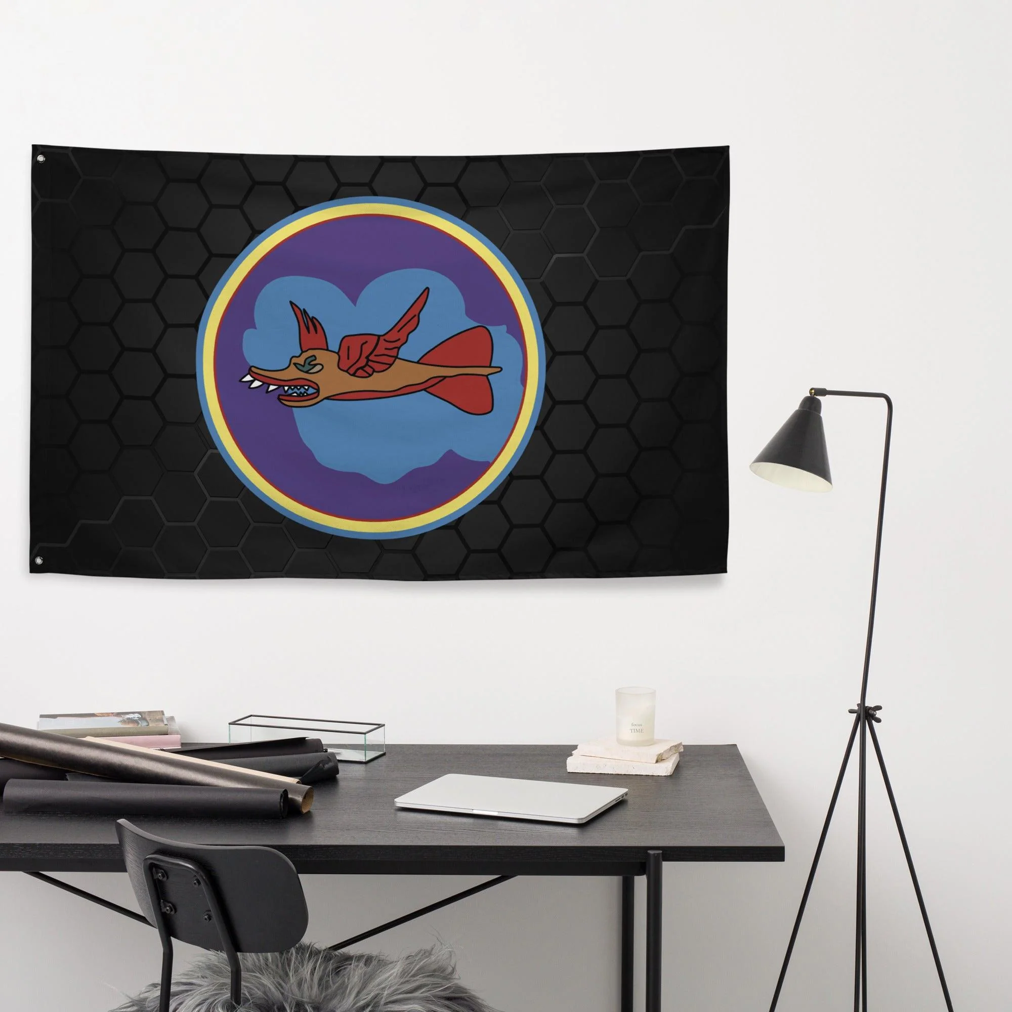 337th Bombardment Squadron WW2 Wall Flag - Image 2