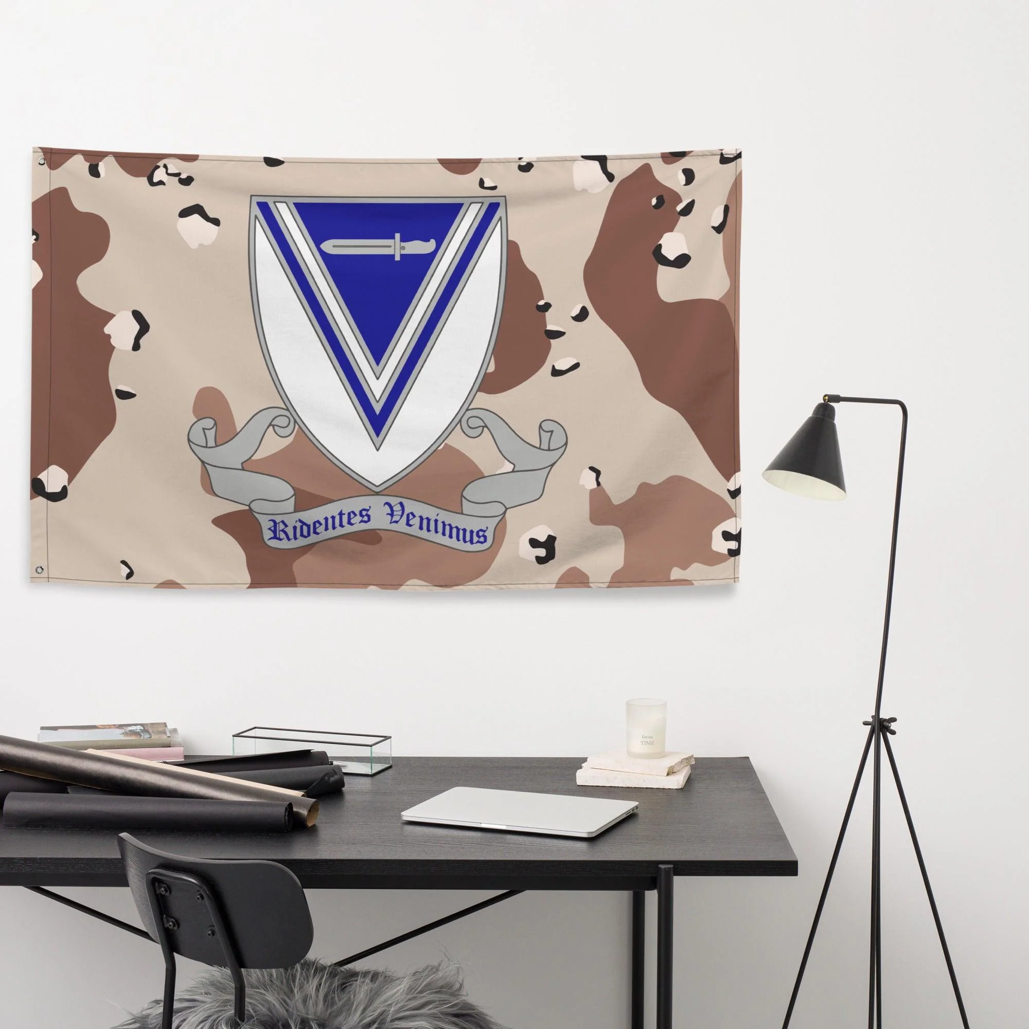 U.S. Army 33rd Infantry Regiment Chocolate-Chip Camo Flag - Image 3